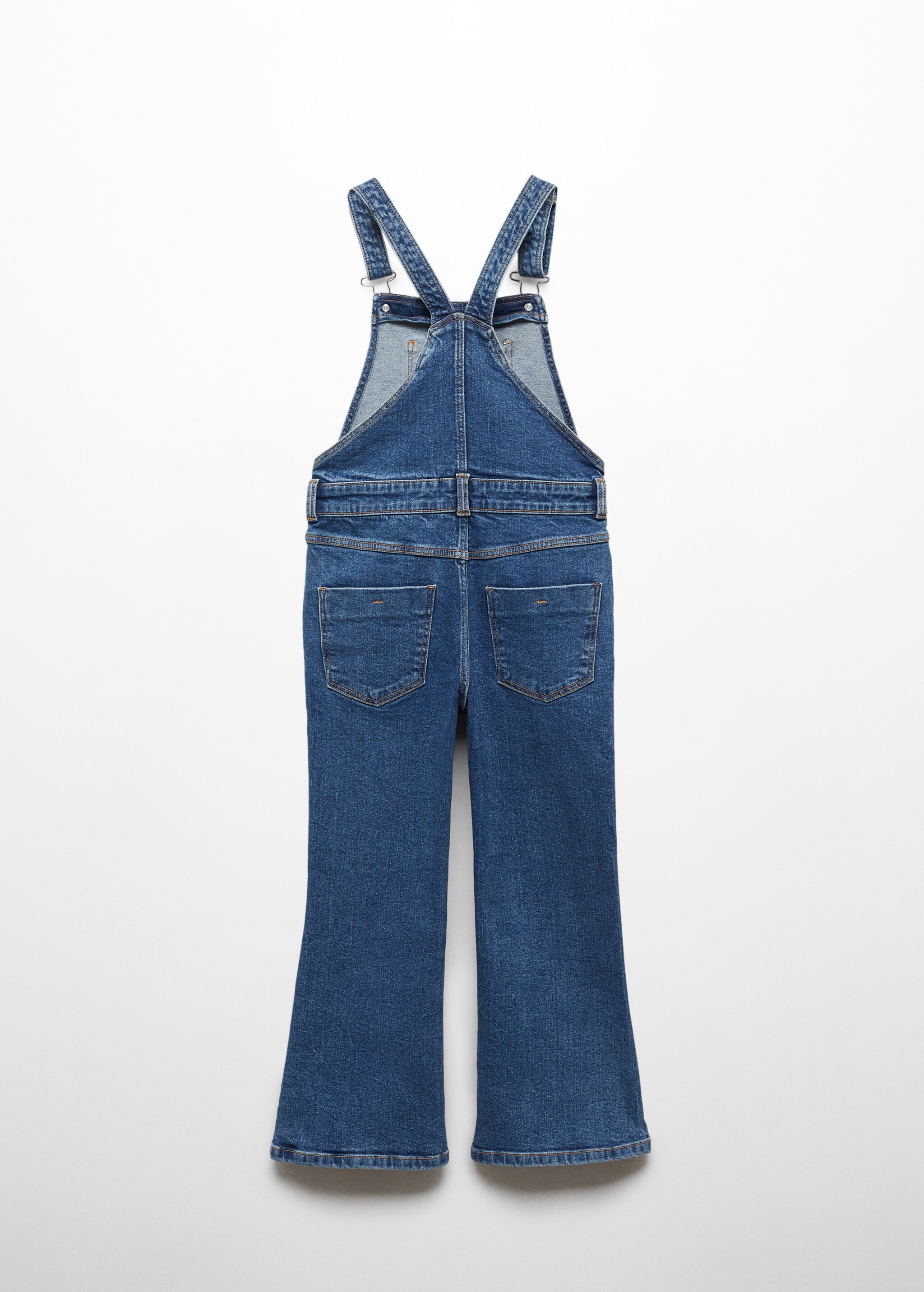 Long denim dungarees - Reverse of the article