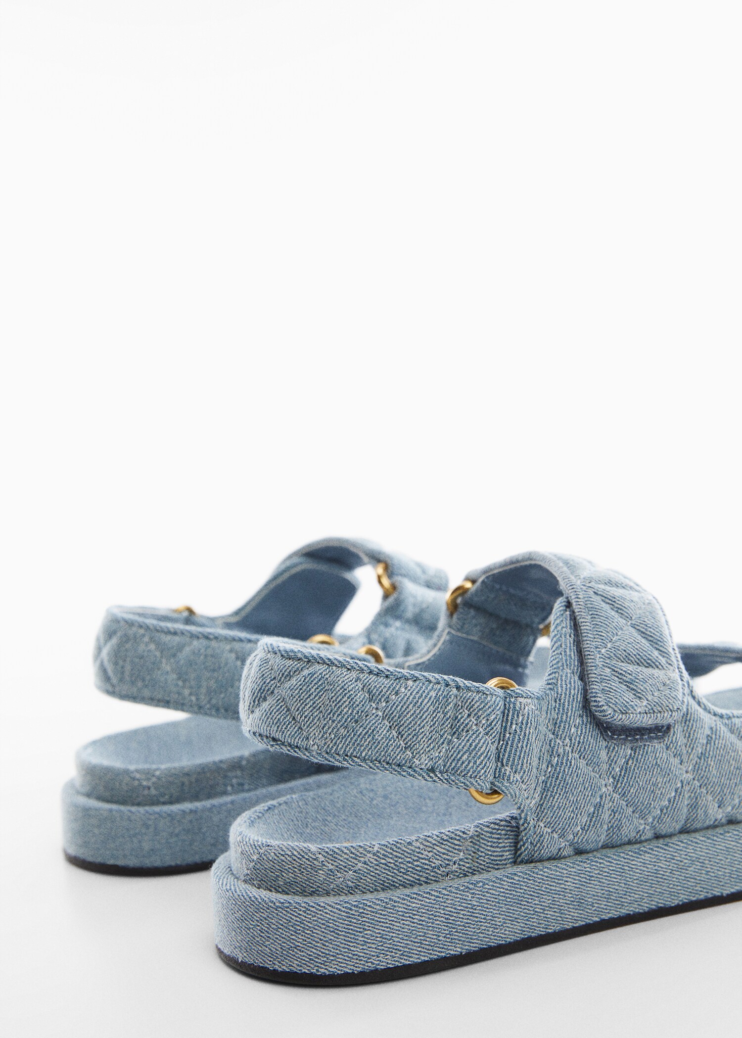Padded denim sandals - Details of the article 1