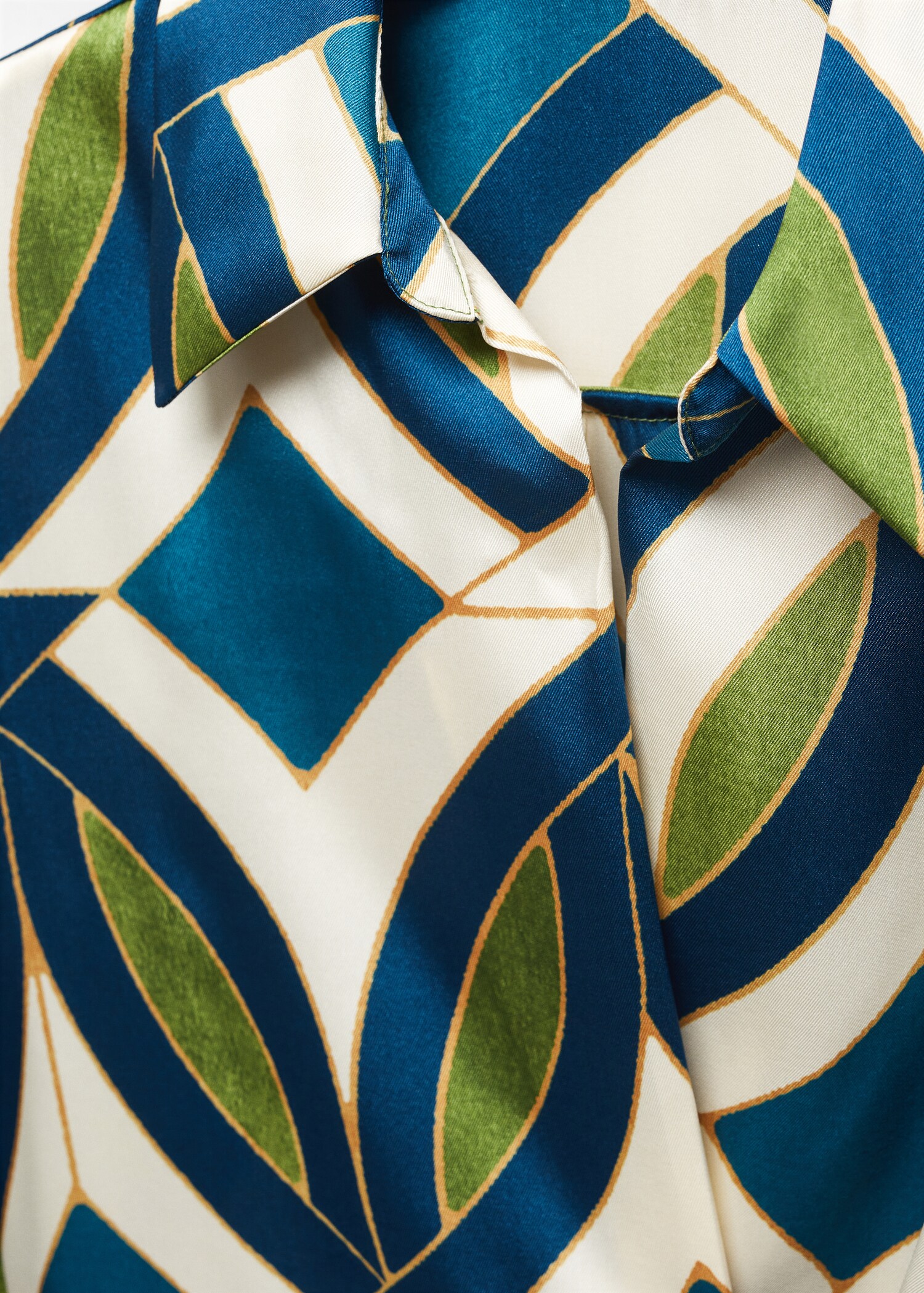 Vestido satinado estampado  - Detalle del artículo 8