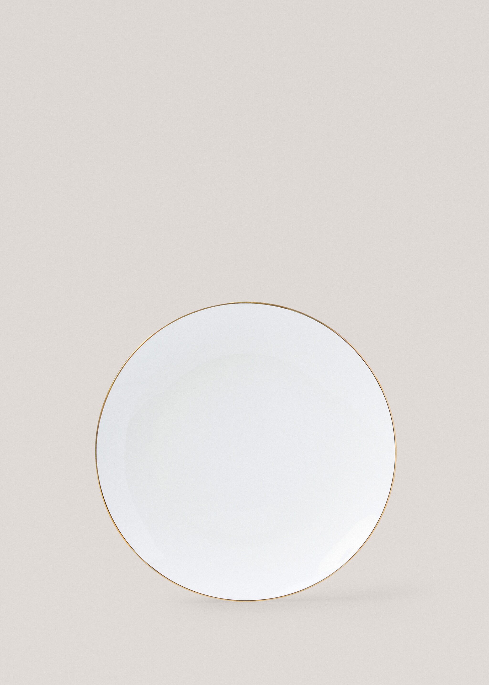 Bone china dinner plate with rim - Article without model