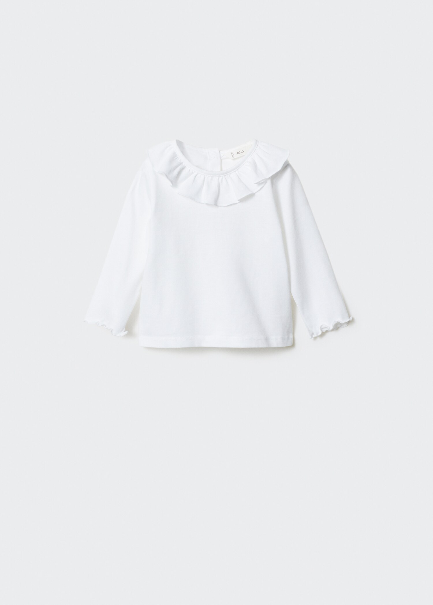 Long-sleeved t-shirt with ruffle - Article without model