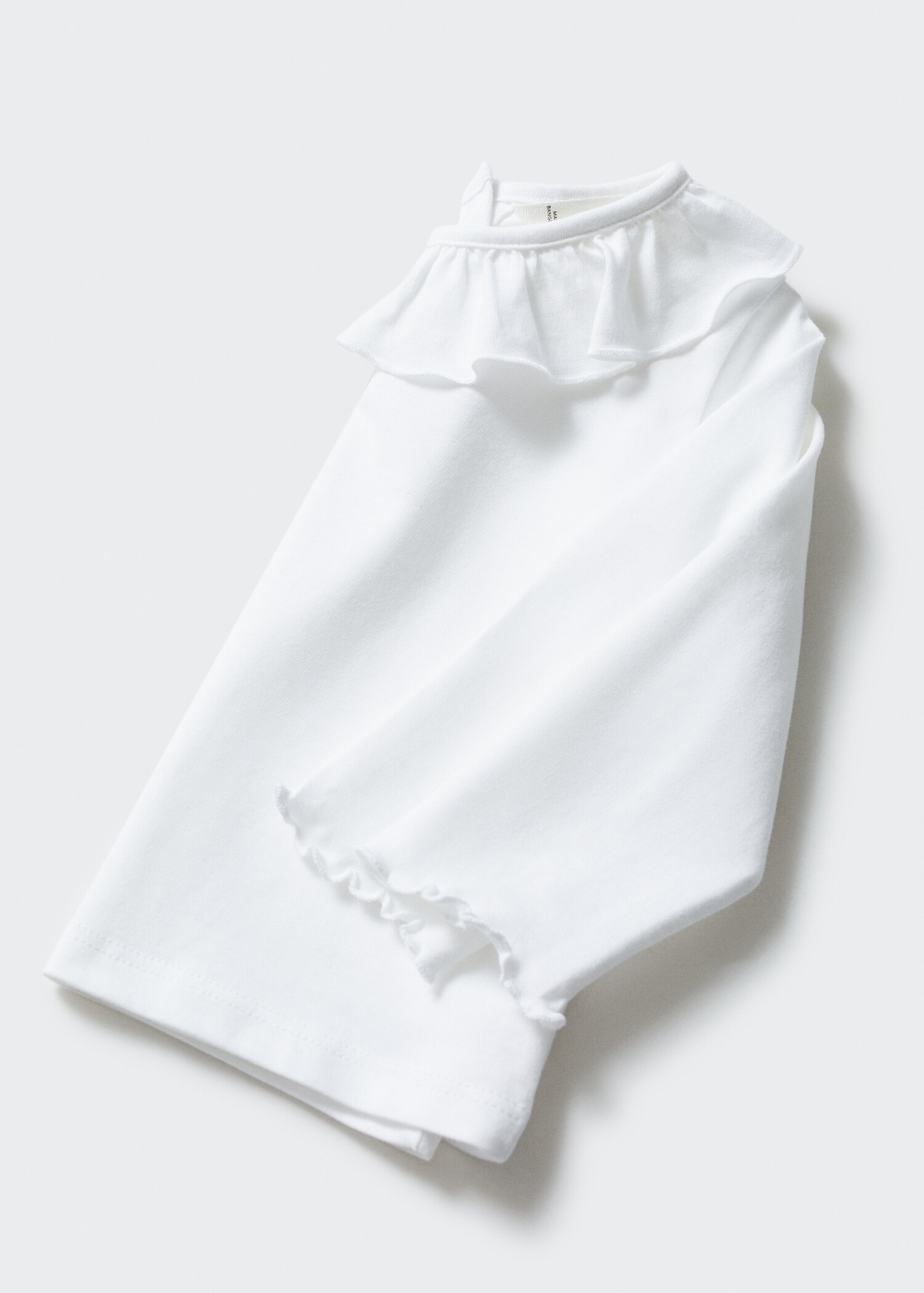 Long-sleeved t-shirt with ruffle - Details of the article 8