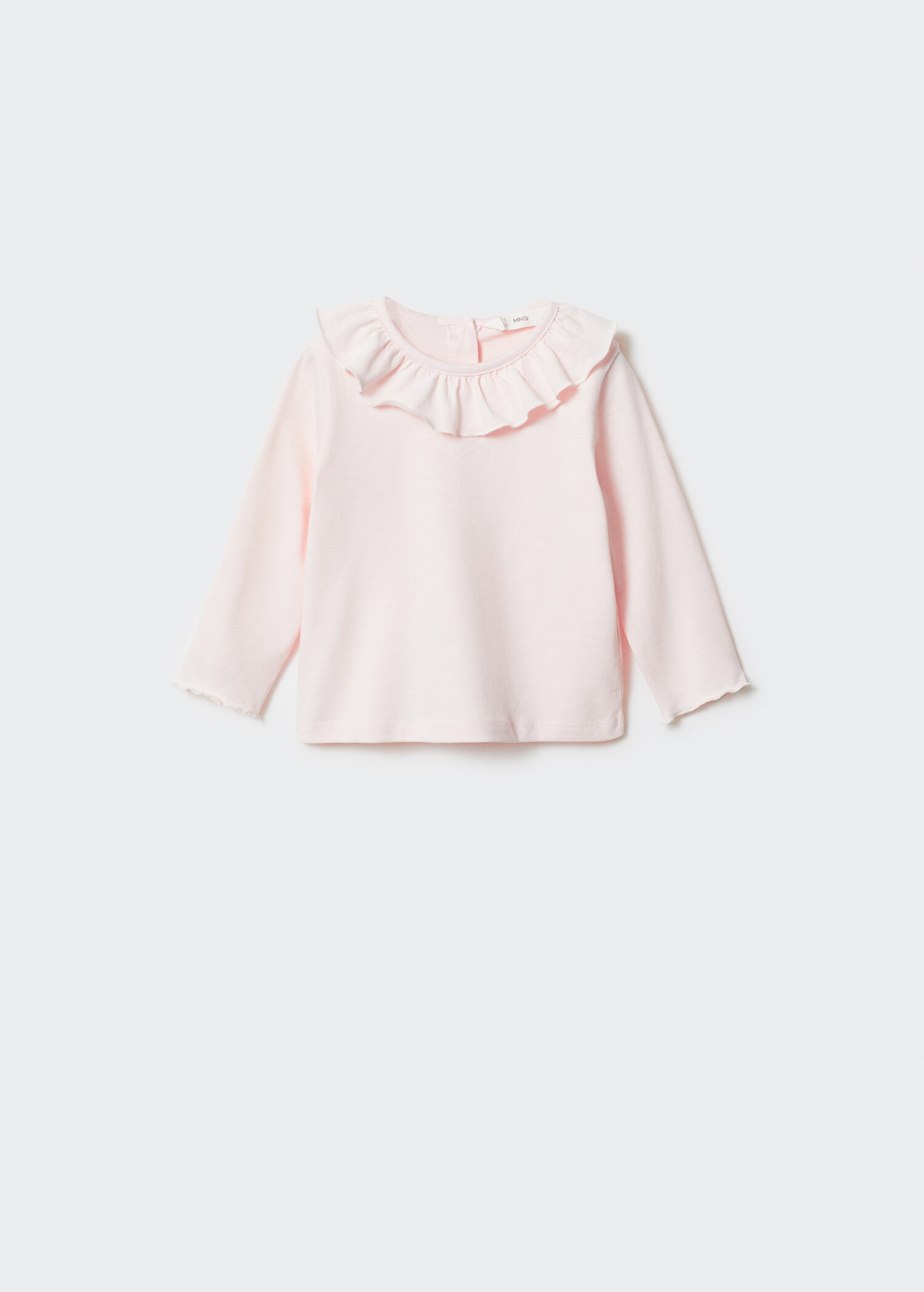 Long-sleeved t-shirt with ruffle - Article without model
