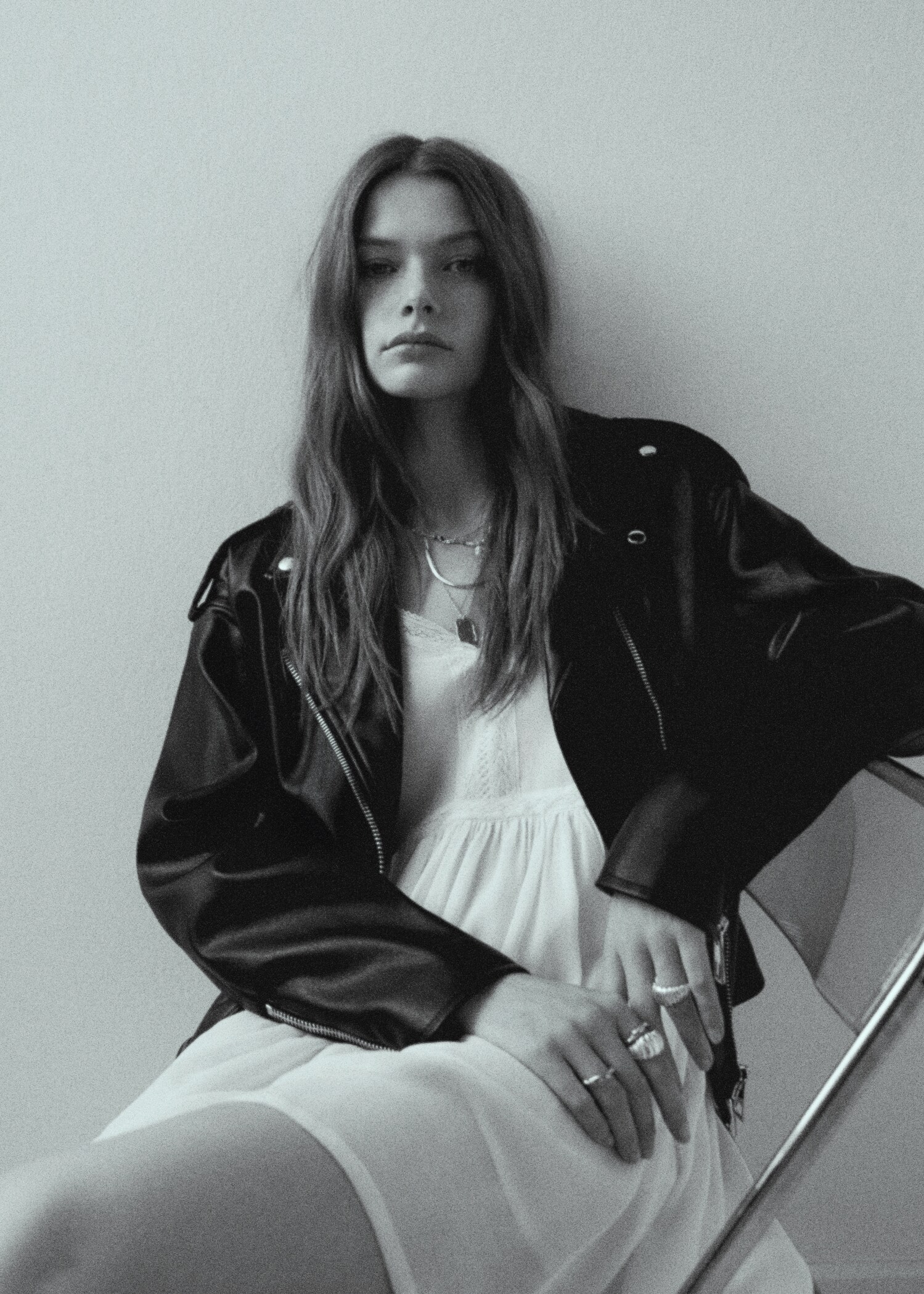 Oversized leather-effect jacket - Details of the article 5