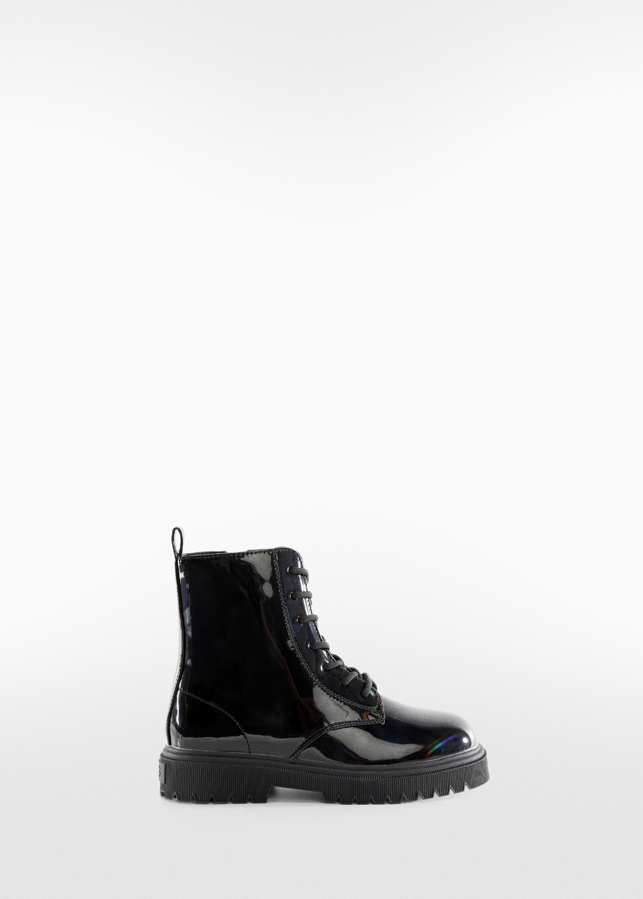 Lace-up patent effect boots - Article without model