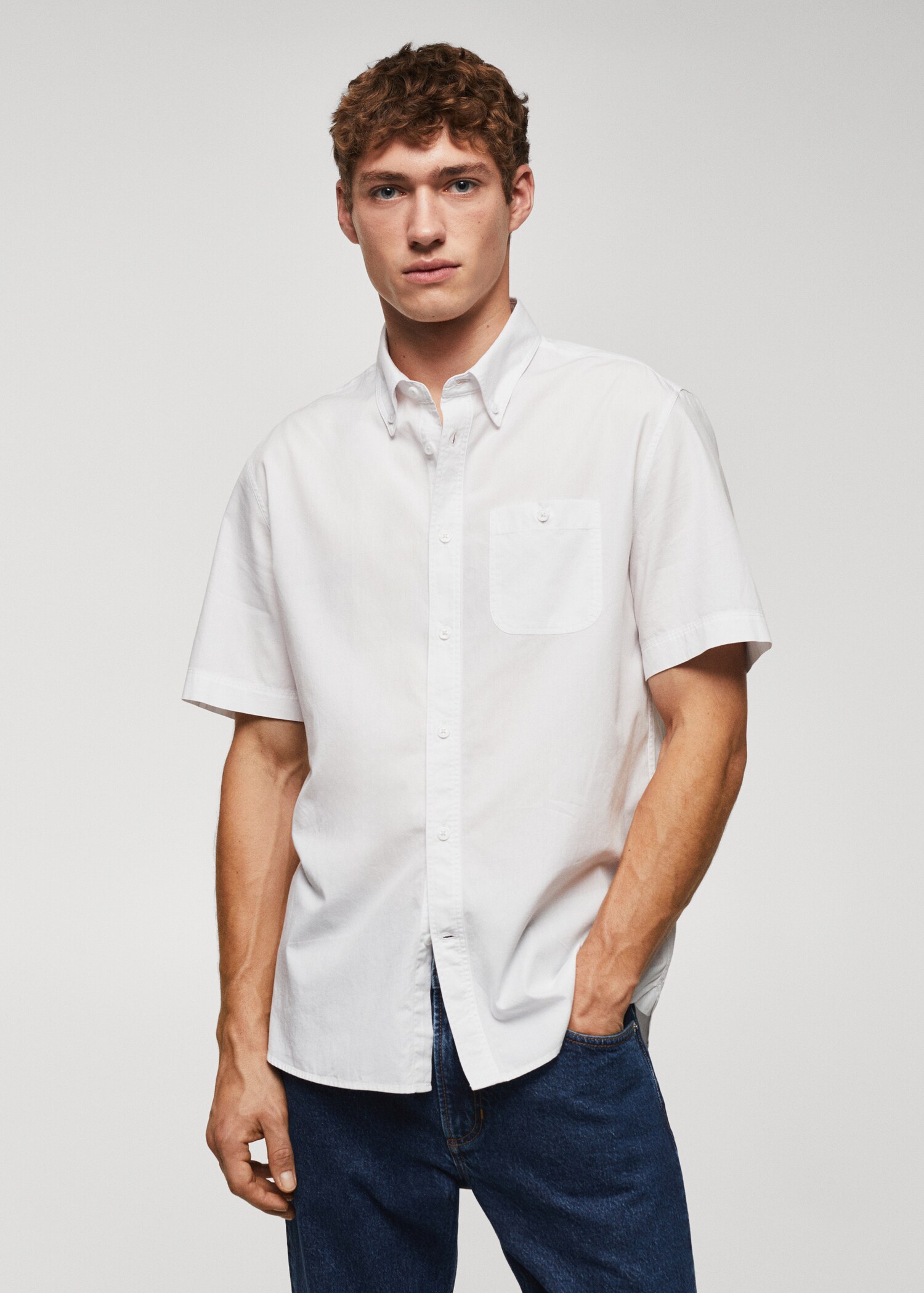 Chemise regular-fit 100 % coton - Plan moyen