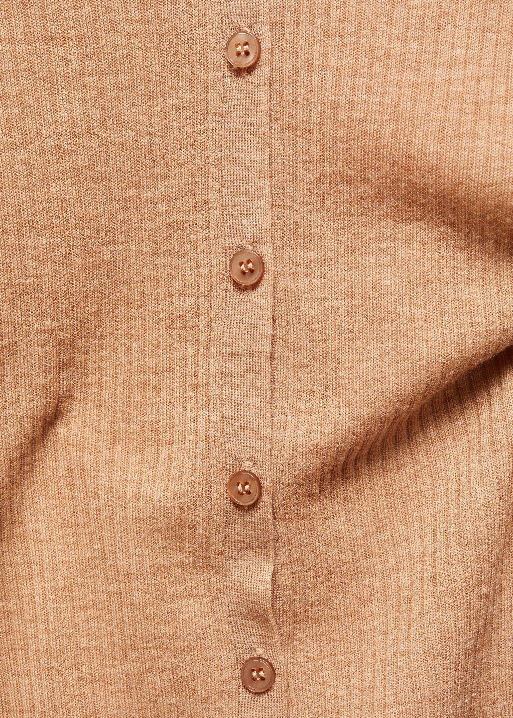 Buttoned wool cardigan - Details of the article 8