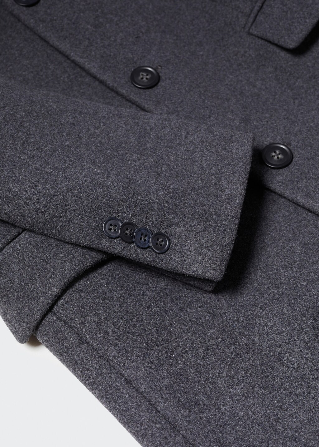 Long recycled wool coat - Men | MANGO USA