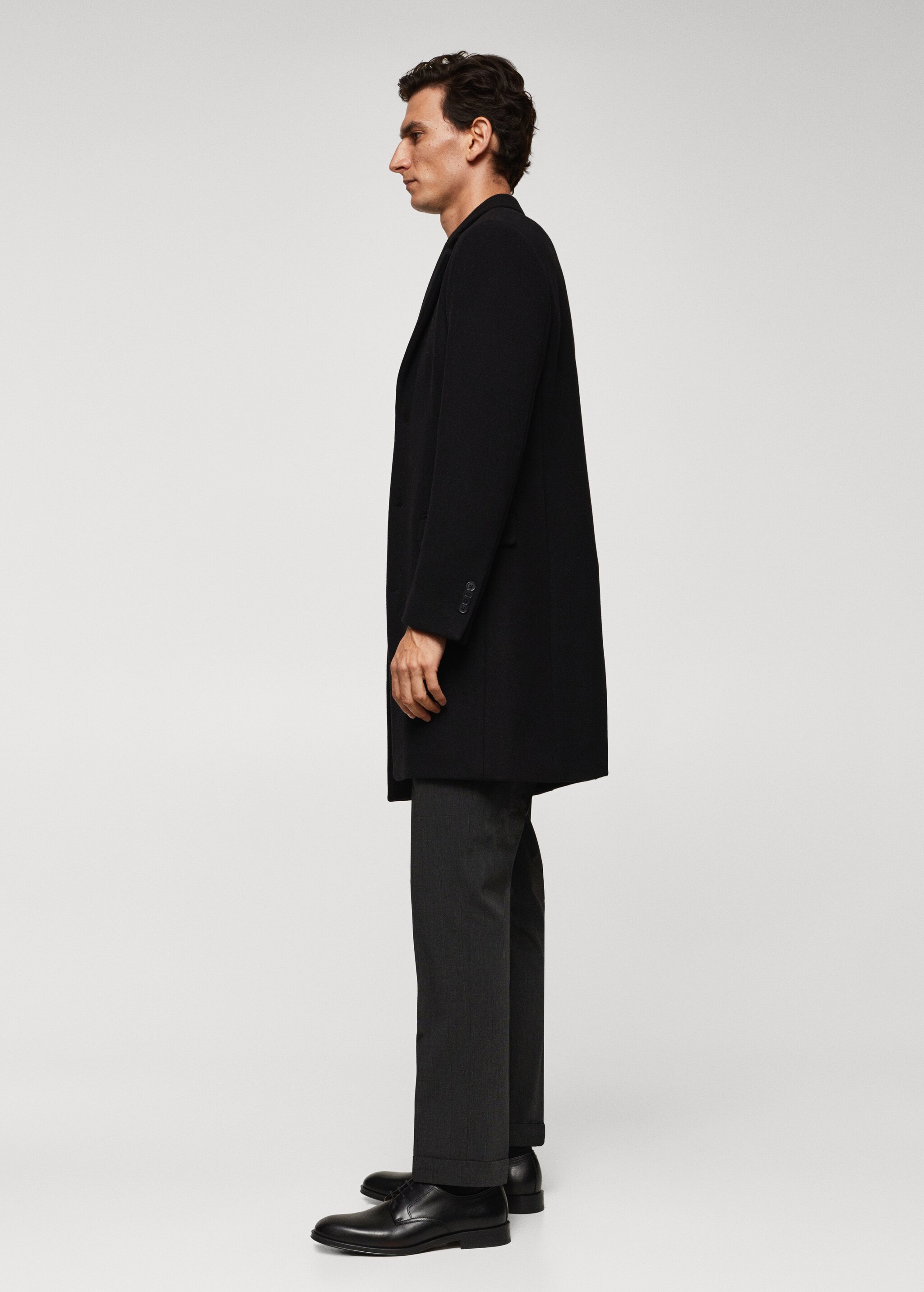 Long recycled wool coat - Details of the article 2