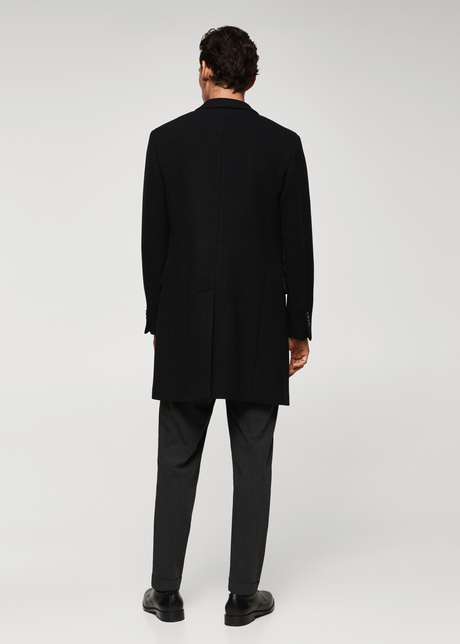 Long recycled wool coat - Man | MANGO China