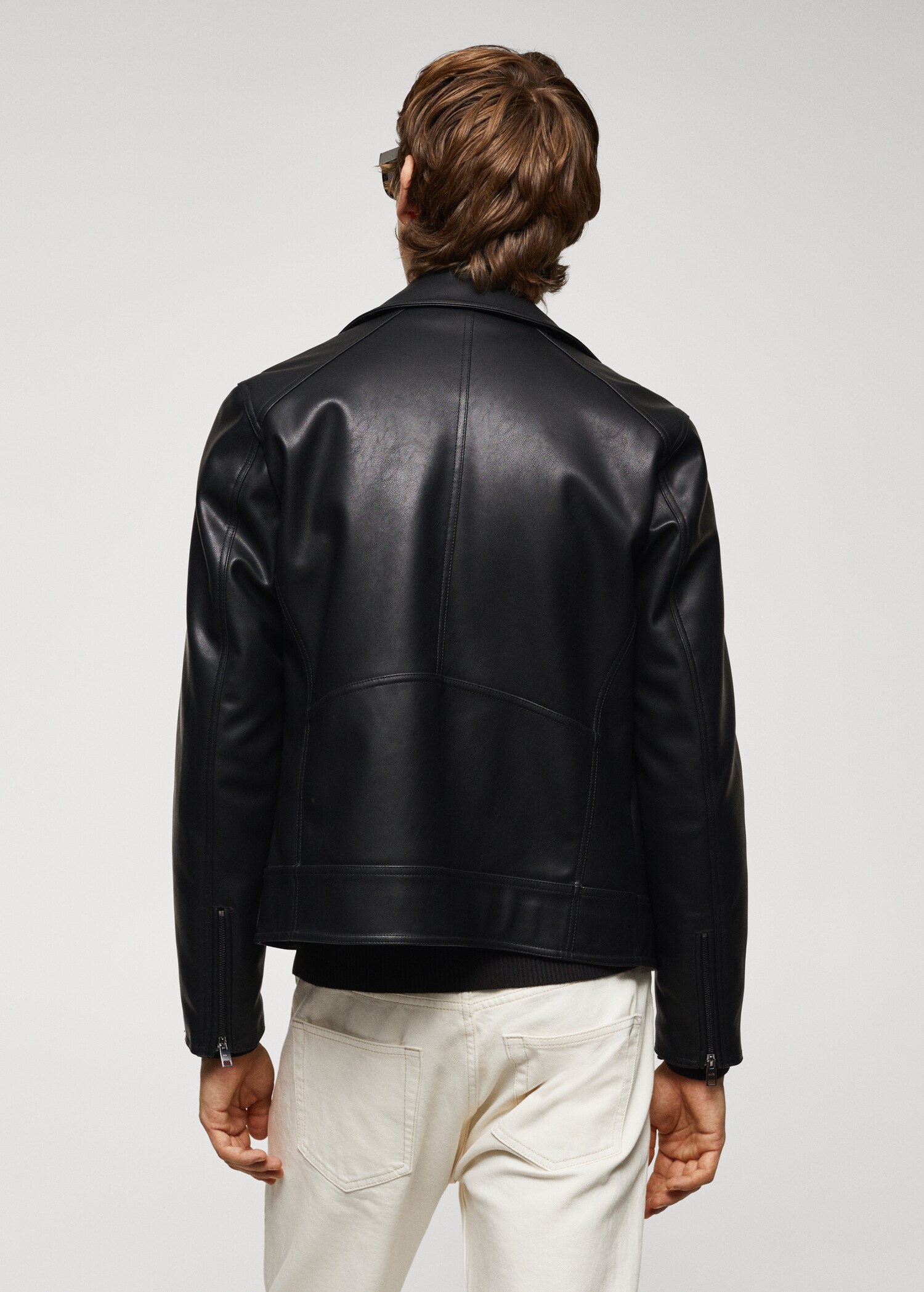 Chaqueta perfecto efecto piel  - Reverso del artículo