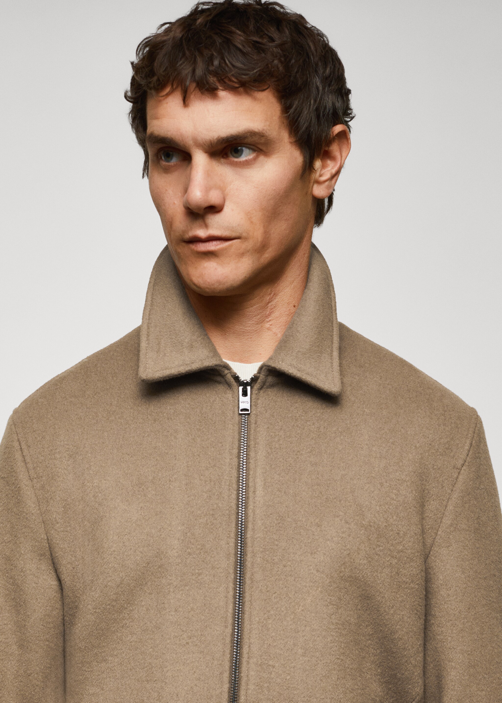 Straight recycled wool jacket - Details of the article 1