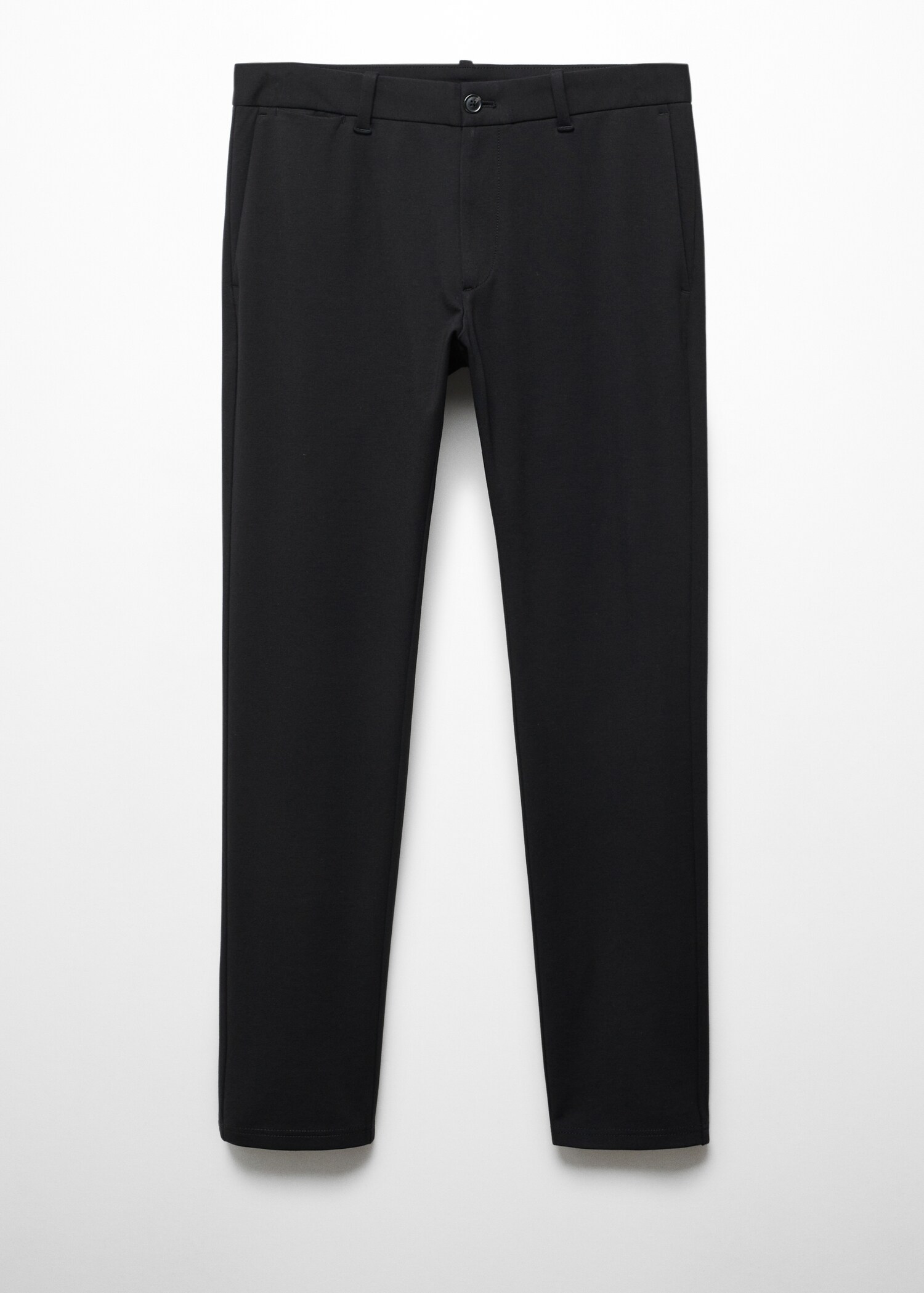 Stretch fabric slim-fit trousers - Article without model