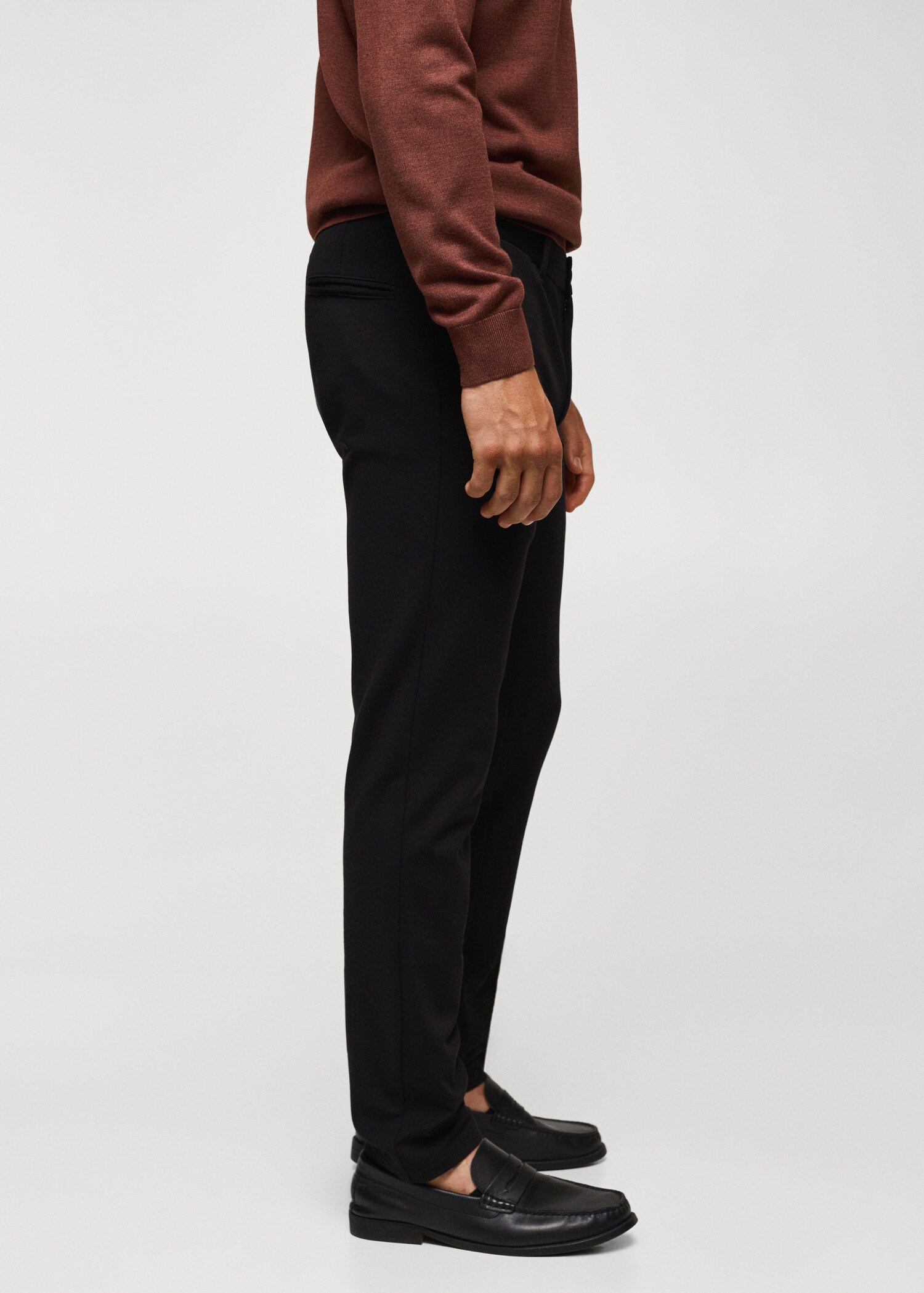 Stretch fabric slim-fit trousers - Details of the article 4