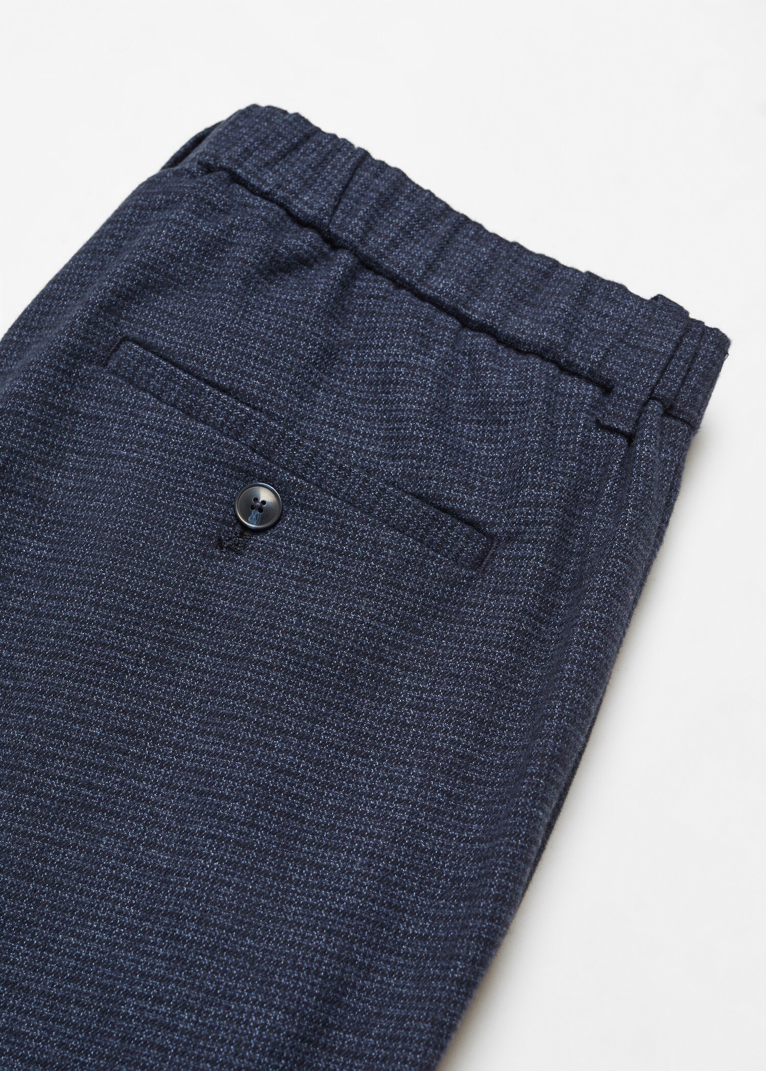 Pantalón slim fit algodón micro pata de gallo - Detalle del artículo 8