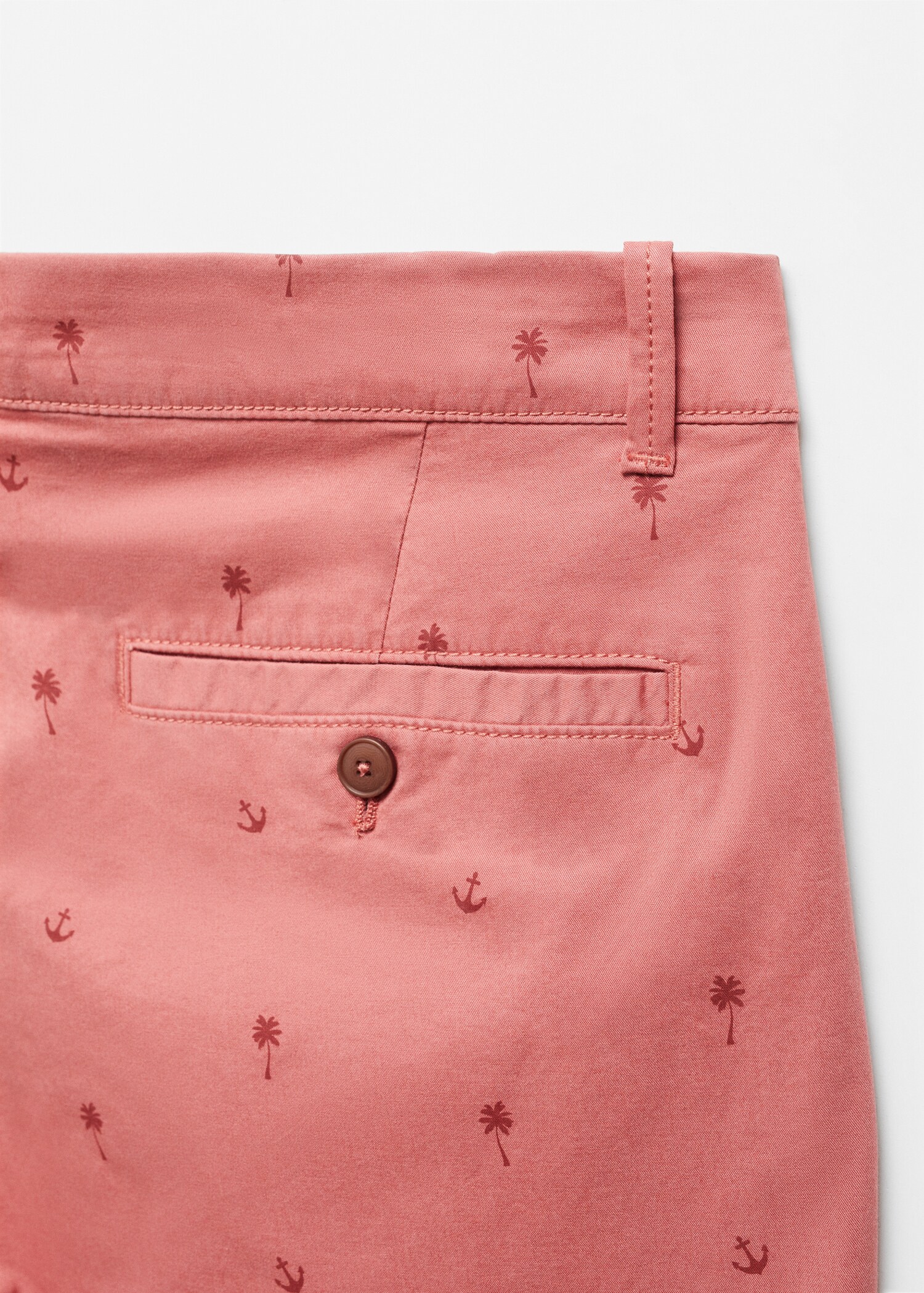 Bermuda slim-fit coton micro-imprimé - Détail de l'article 8