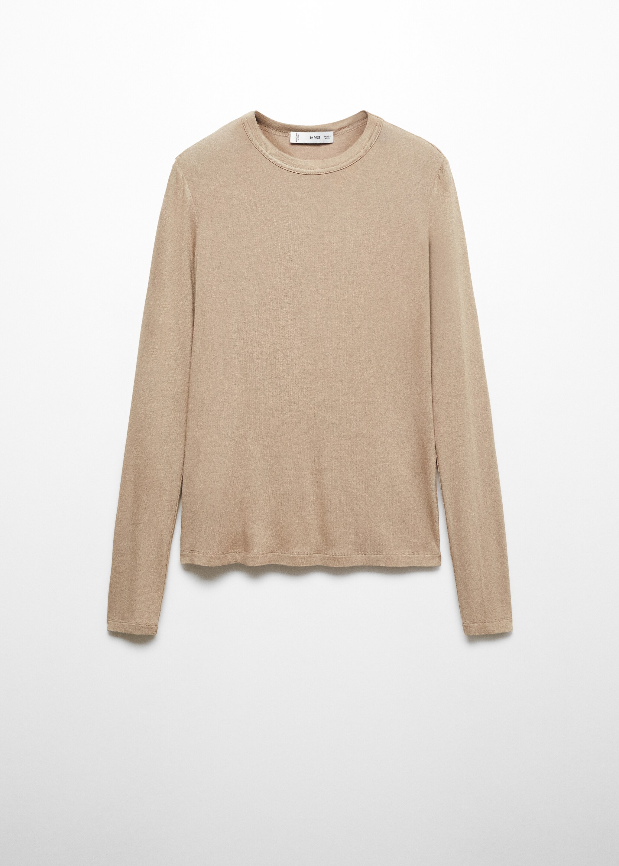 Round-neck long-sleeved t-shirt - Article without model