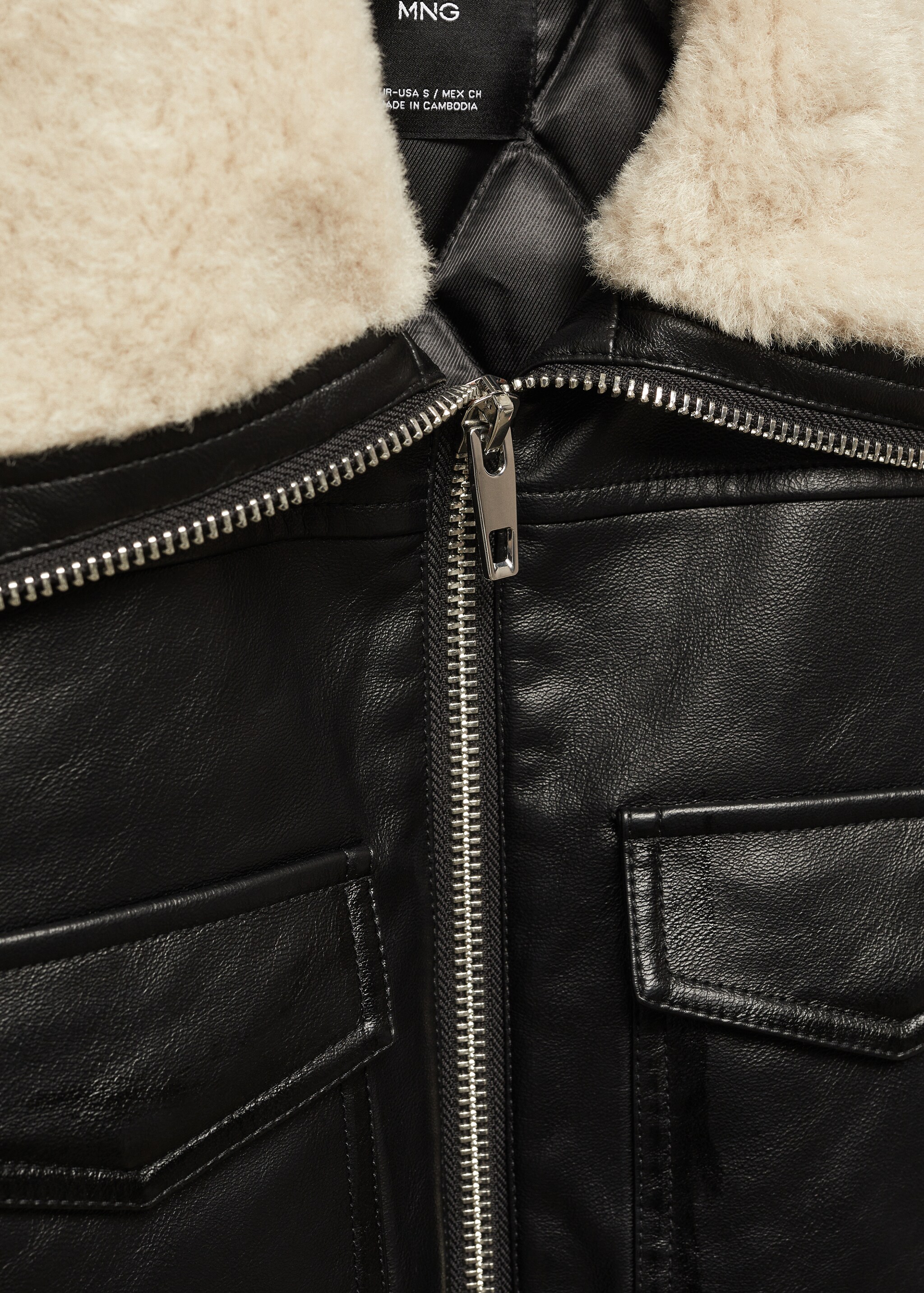 Shearling-lined bomber jacket - Details of the article 8