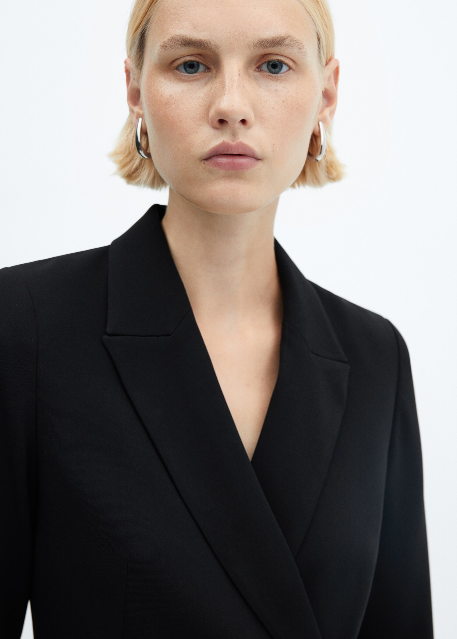 Jacket dress with pleated detail - Details of the article 1
