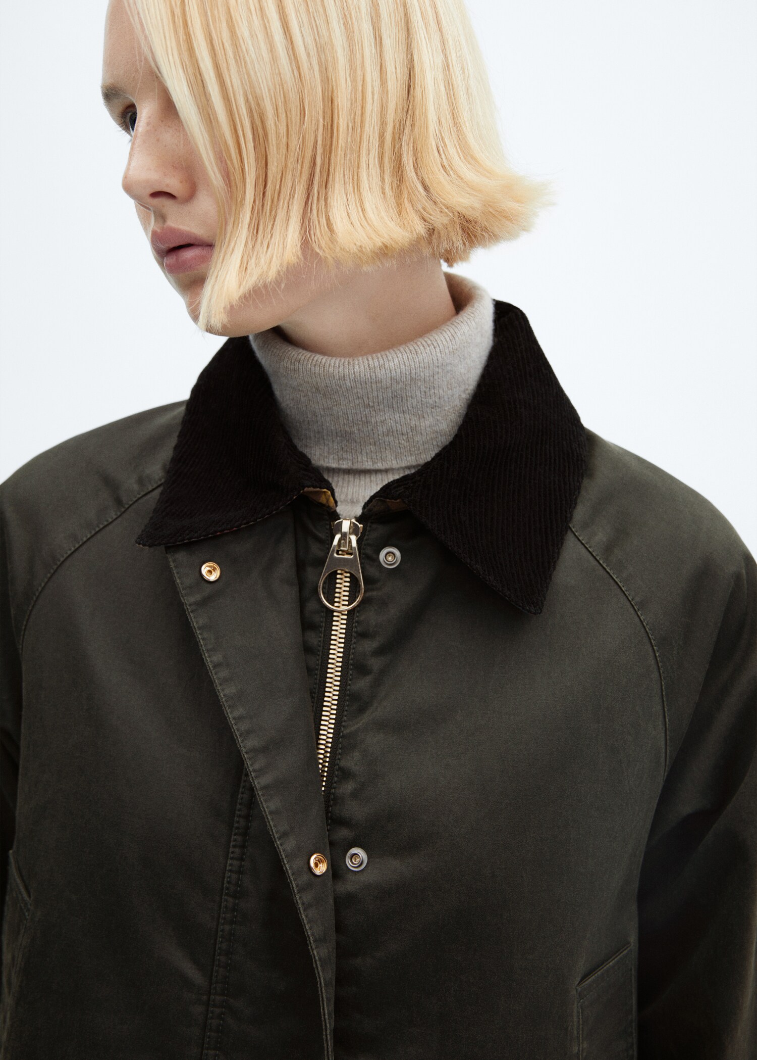 Parka efecto encerado corta - Detalle del artículo 1