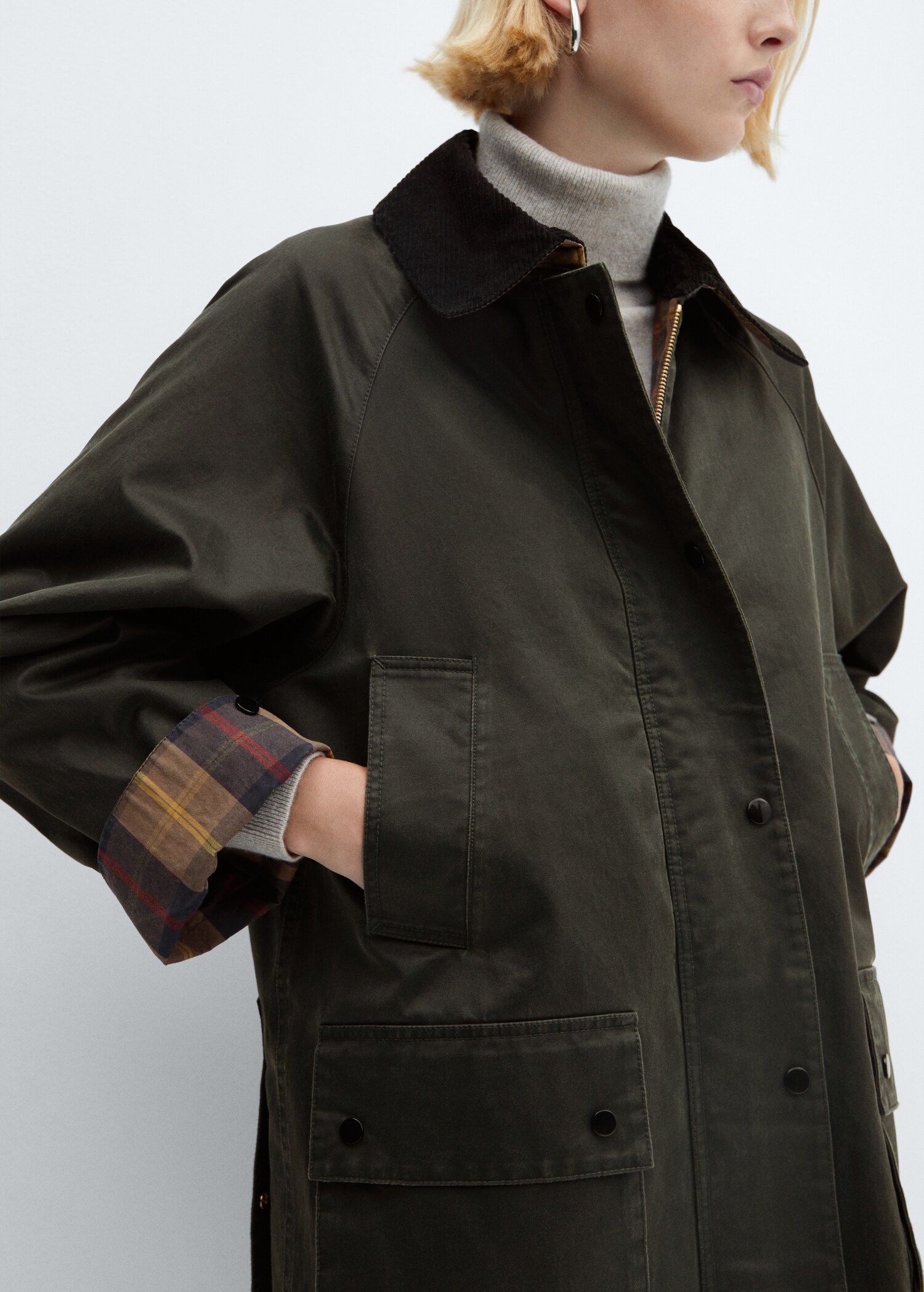 Parka efecto encerado corta - Detalle del artículo 6