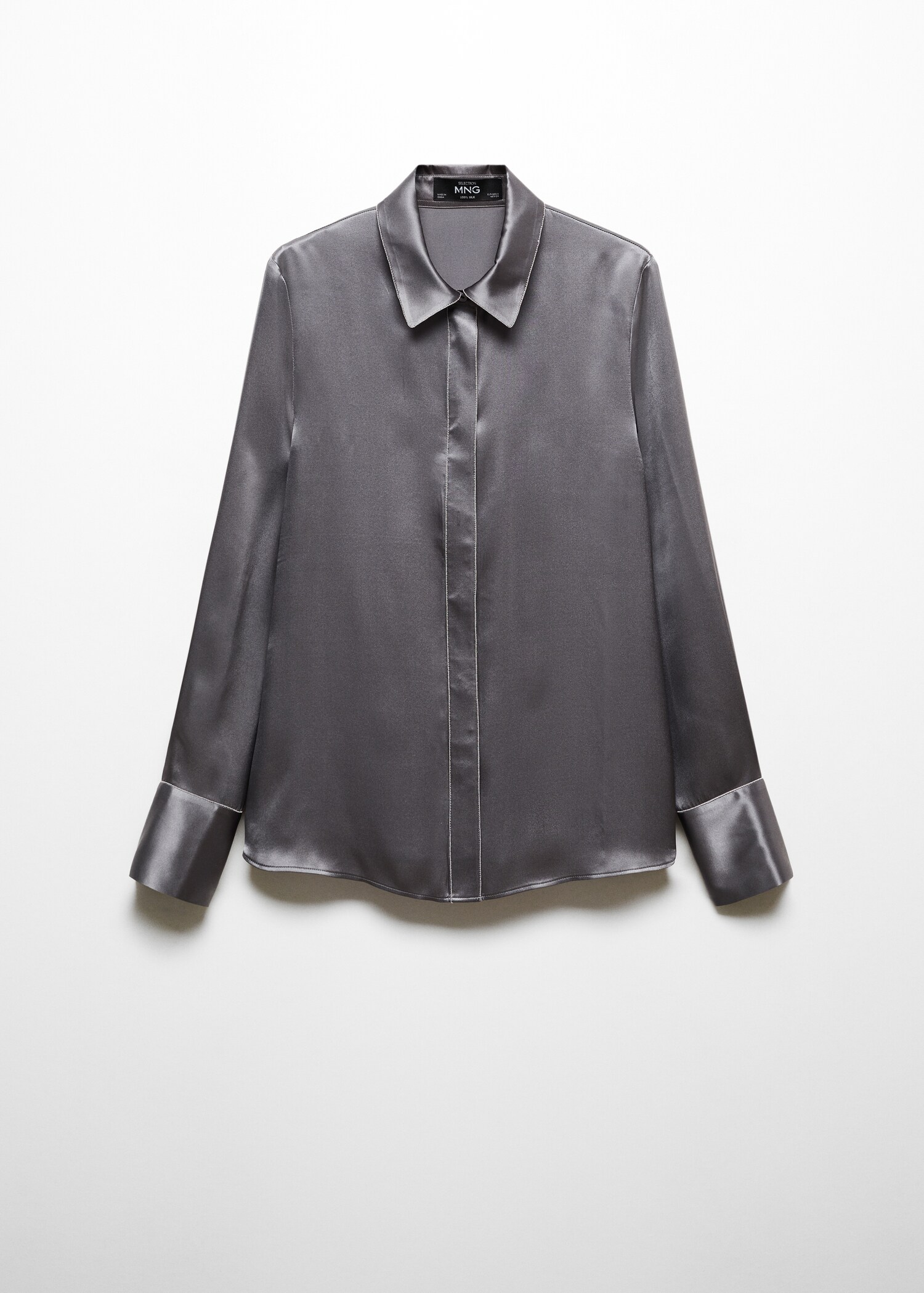 Chemise soie liserés  - Article sans modèle