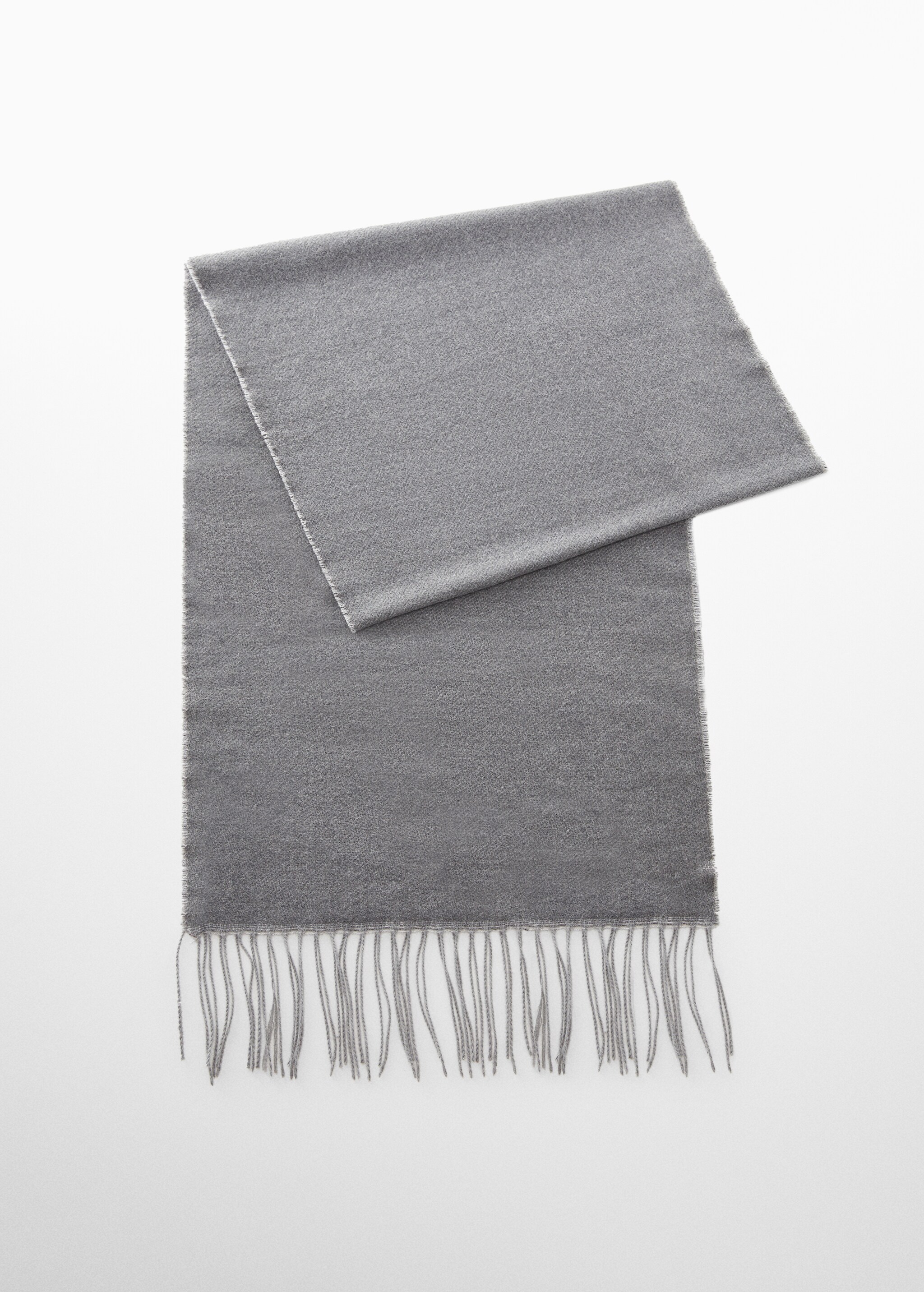 Two-tone fringed scarf - Article without model