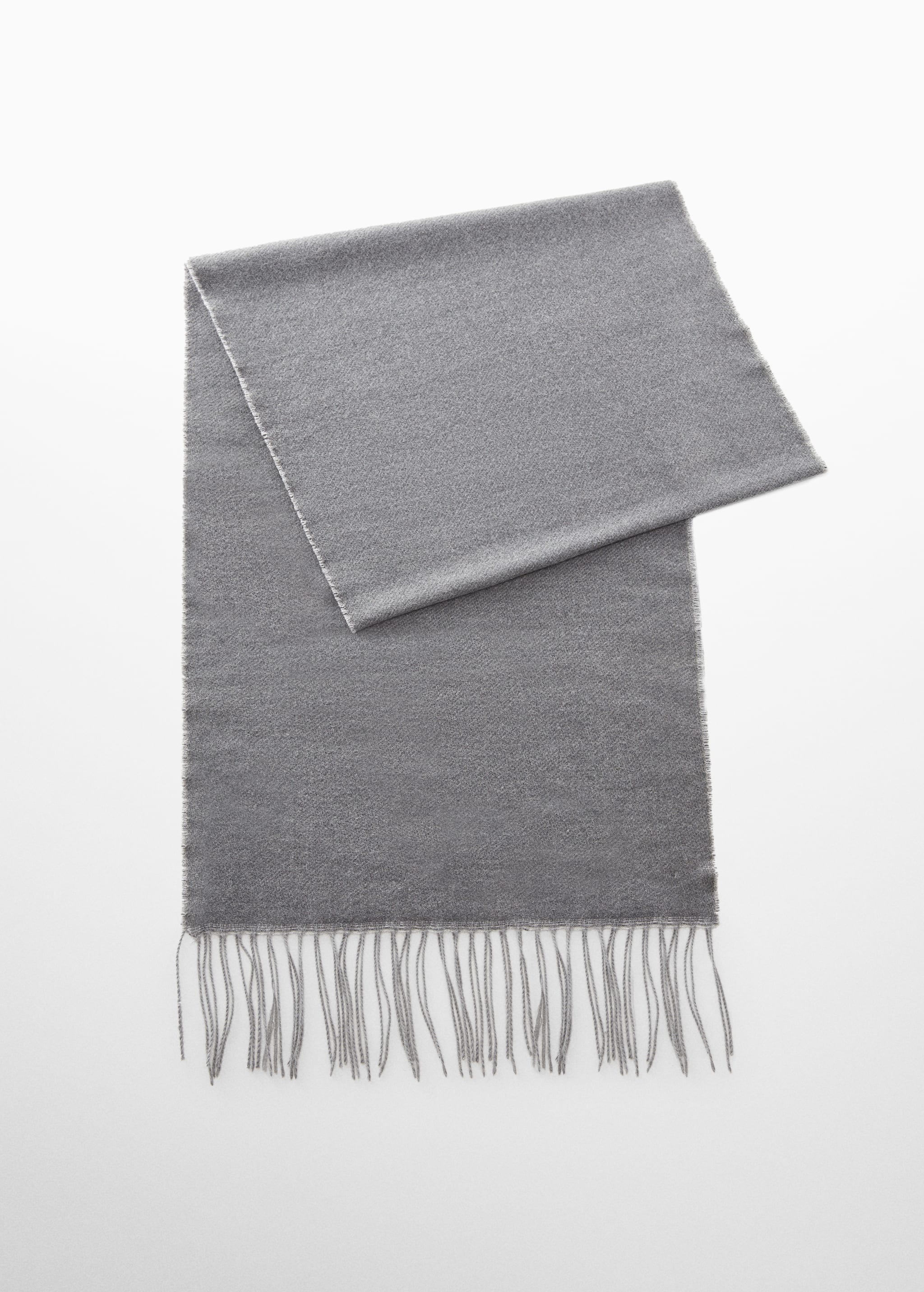 Tweekleurige sjaal met franjes - Artikel zonder model