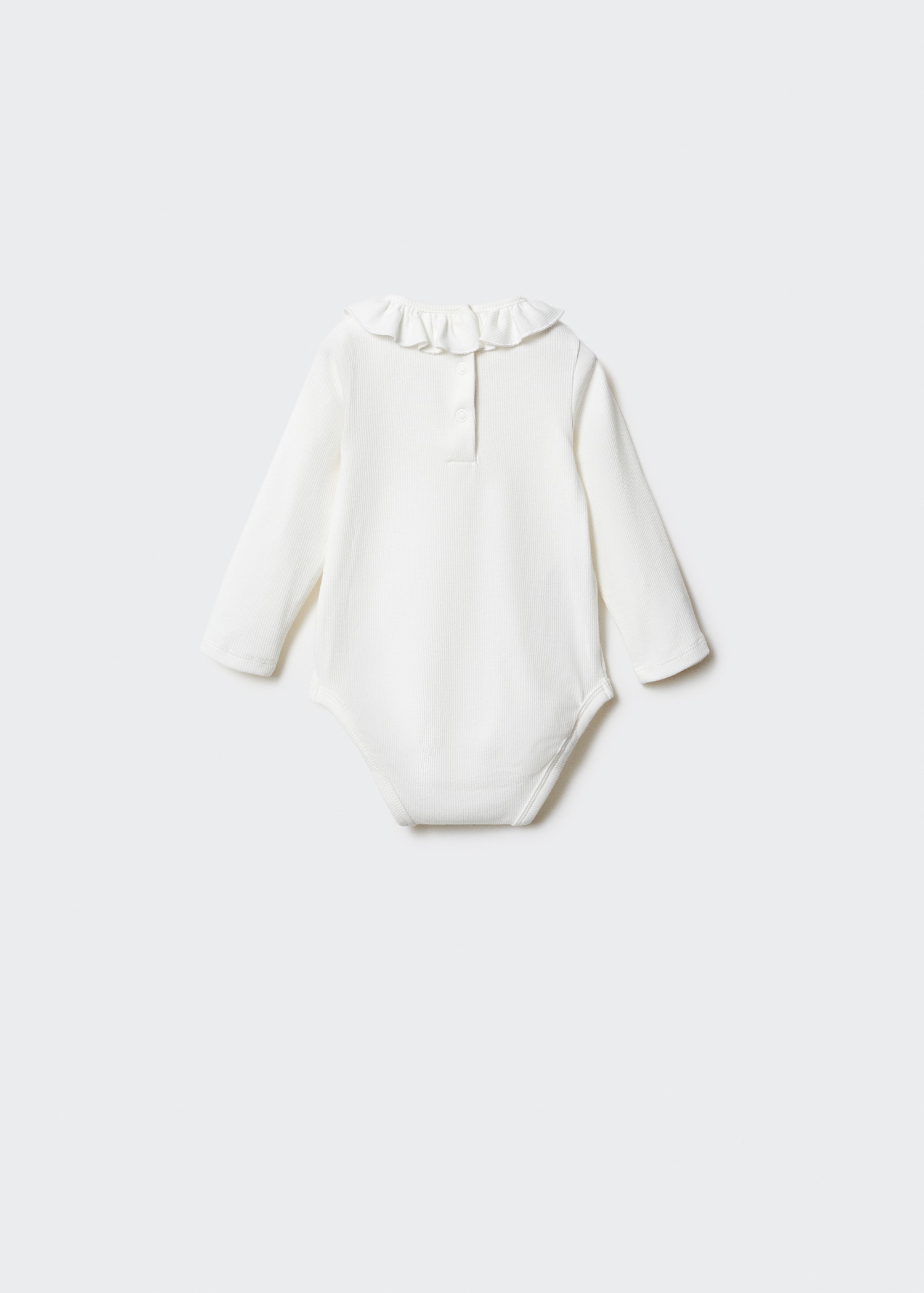Ruffled cotton body - Reverse of the article
