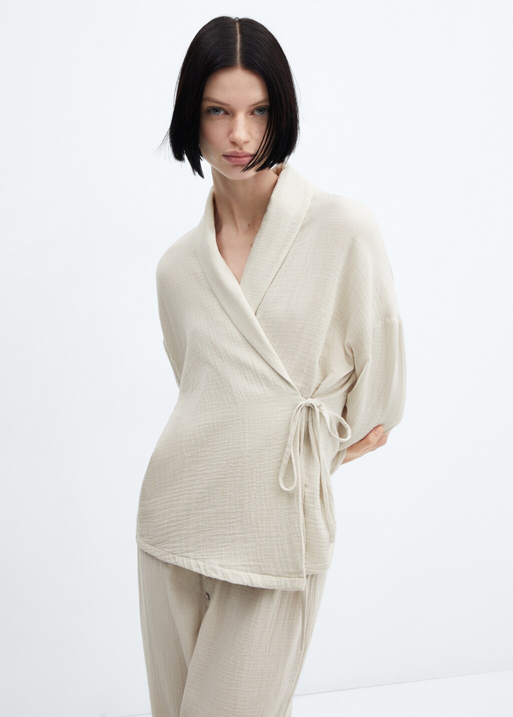 Pyjama gaze de coton femme sale