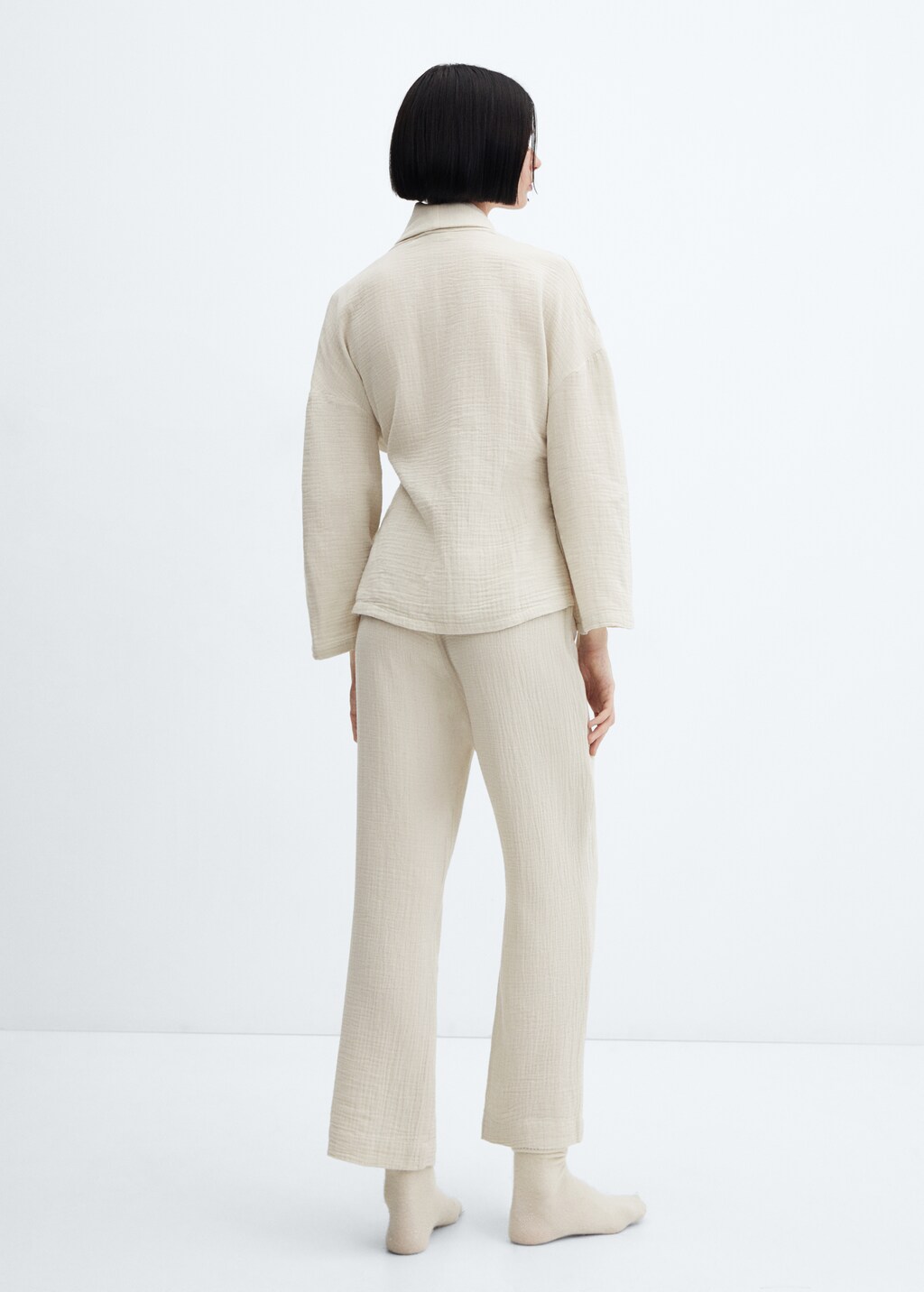 Chemise pyjama gaze de coton