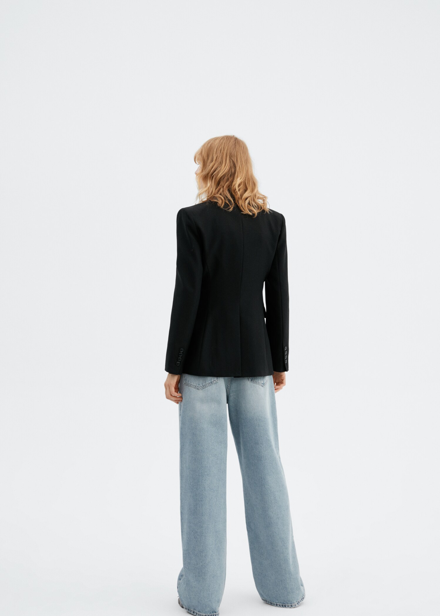 Wideleg mid-rise jeans - Spatele articolului