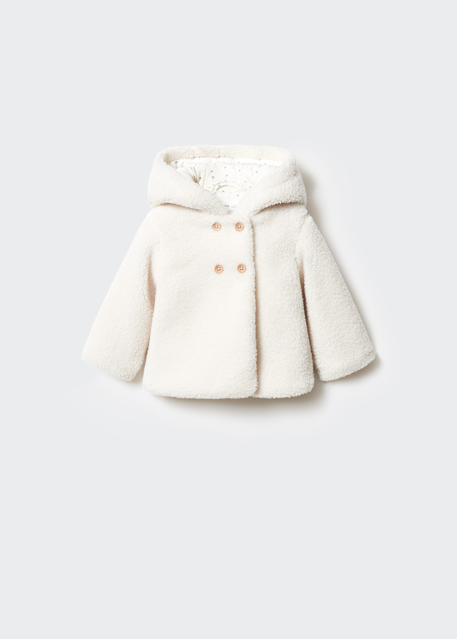 Manteau imitation mouton retourné double boutonnage - Article sans modèle