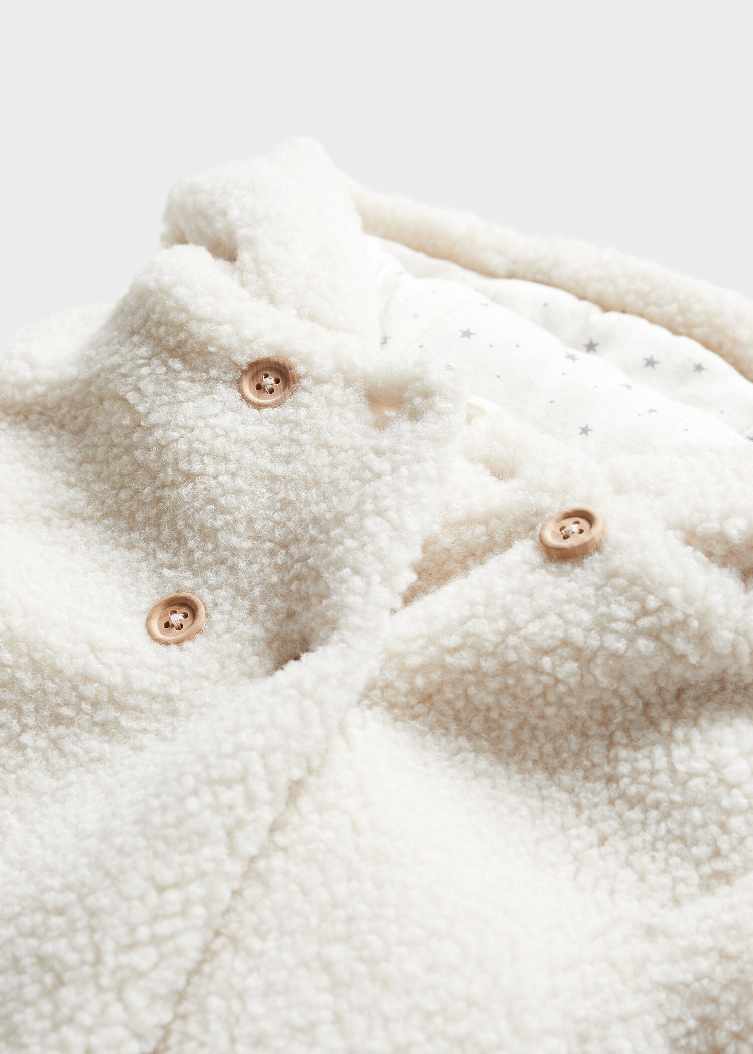 Manteau imitation mouton retourné double boutonnage - Détail de l'article 8