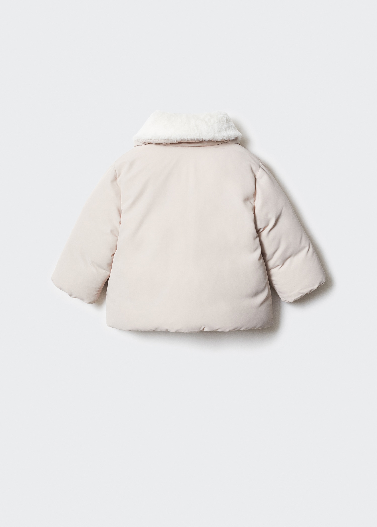Anorak acolchado pelo - Reverso del artículo