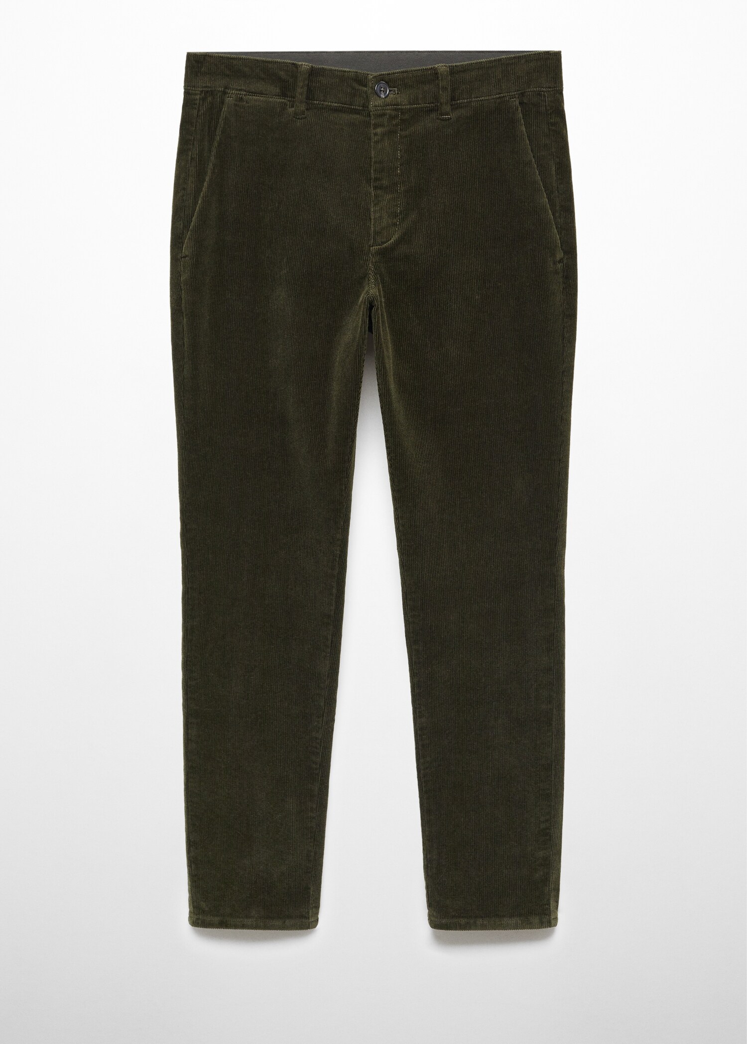 Corduroy slim fit crop pants - Article without model