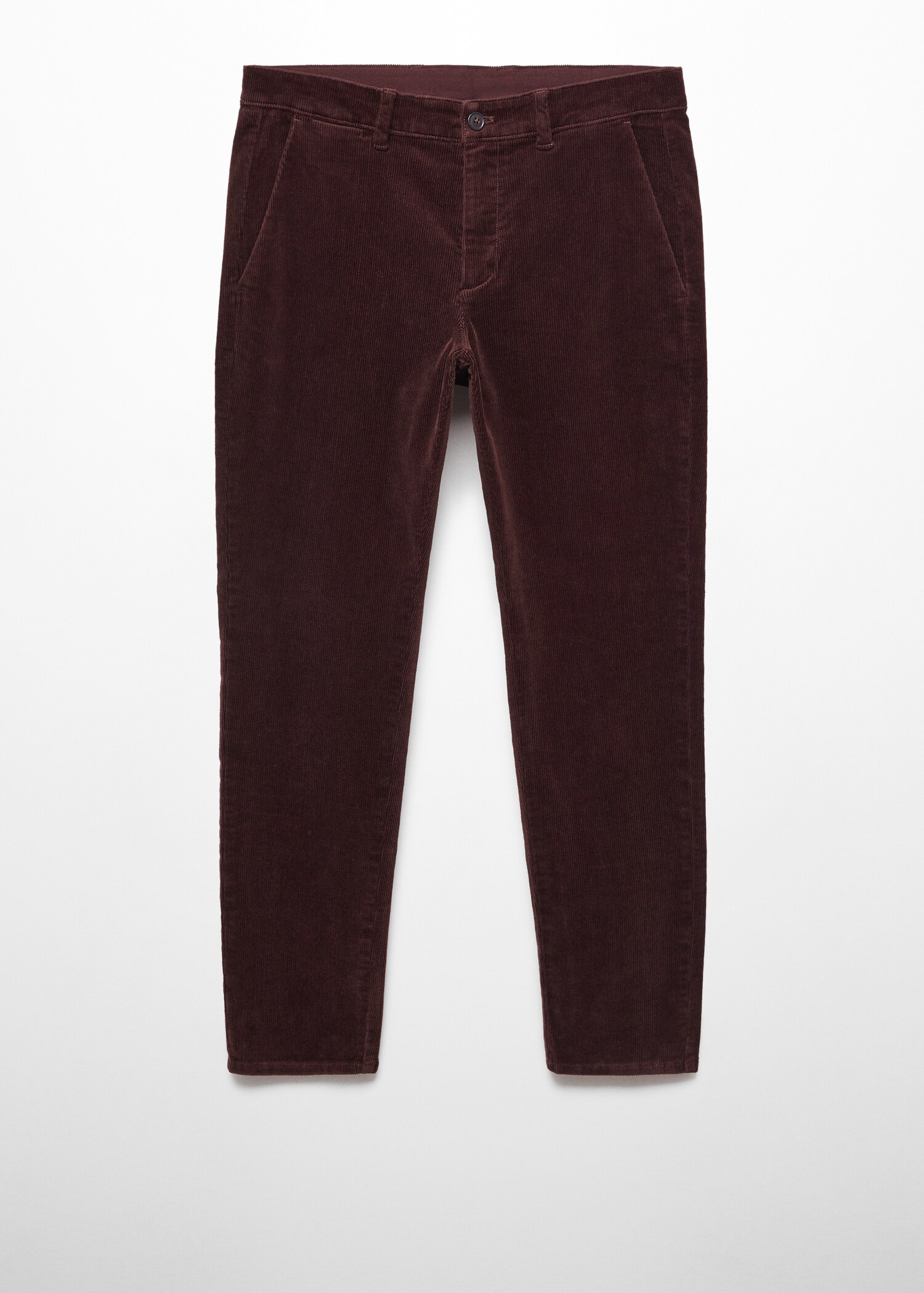 Corduroy slim fit crop pants - Article without model