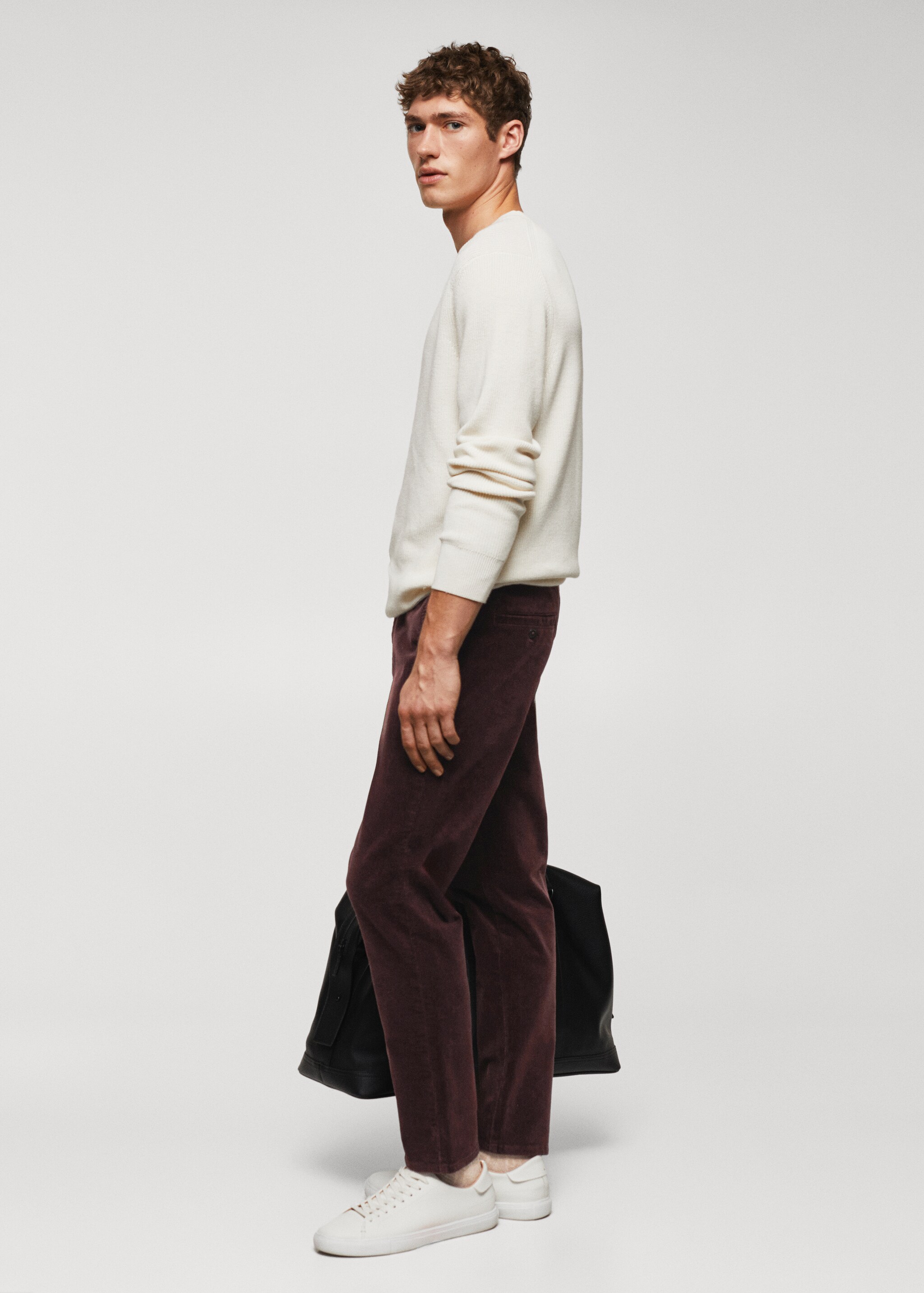 Pantalon velours côtelé slim-fit crop - Détail de l'article 2