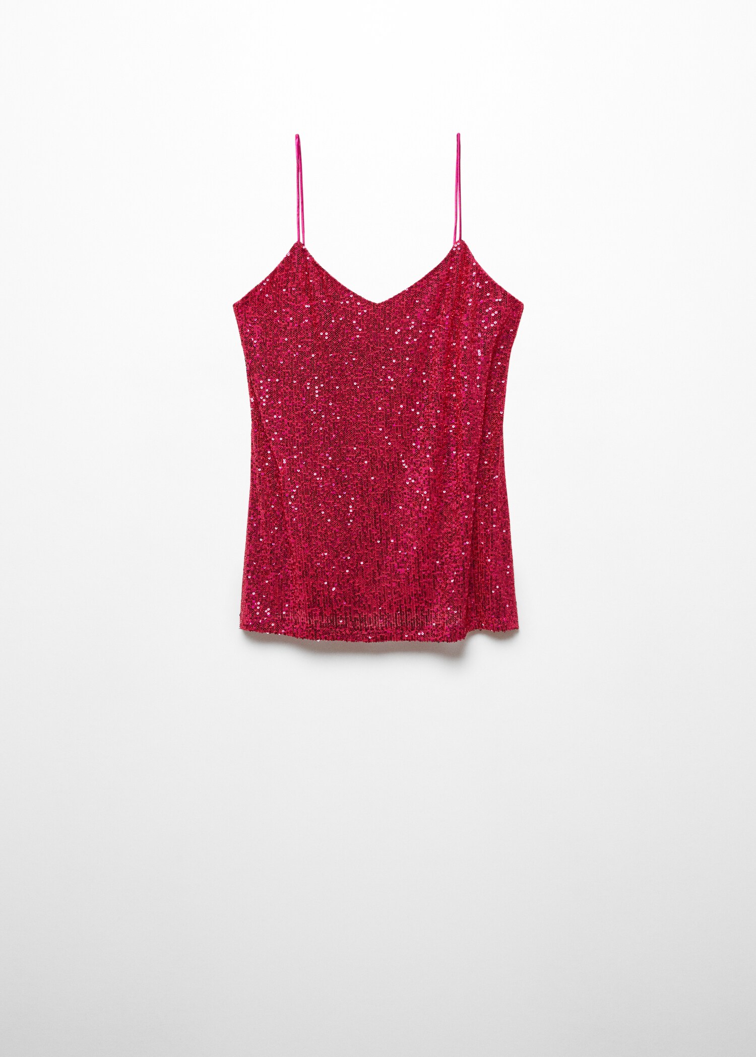 Sequin top with spaghetti strap  - Article without model