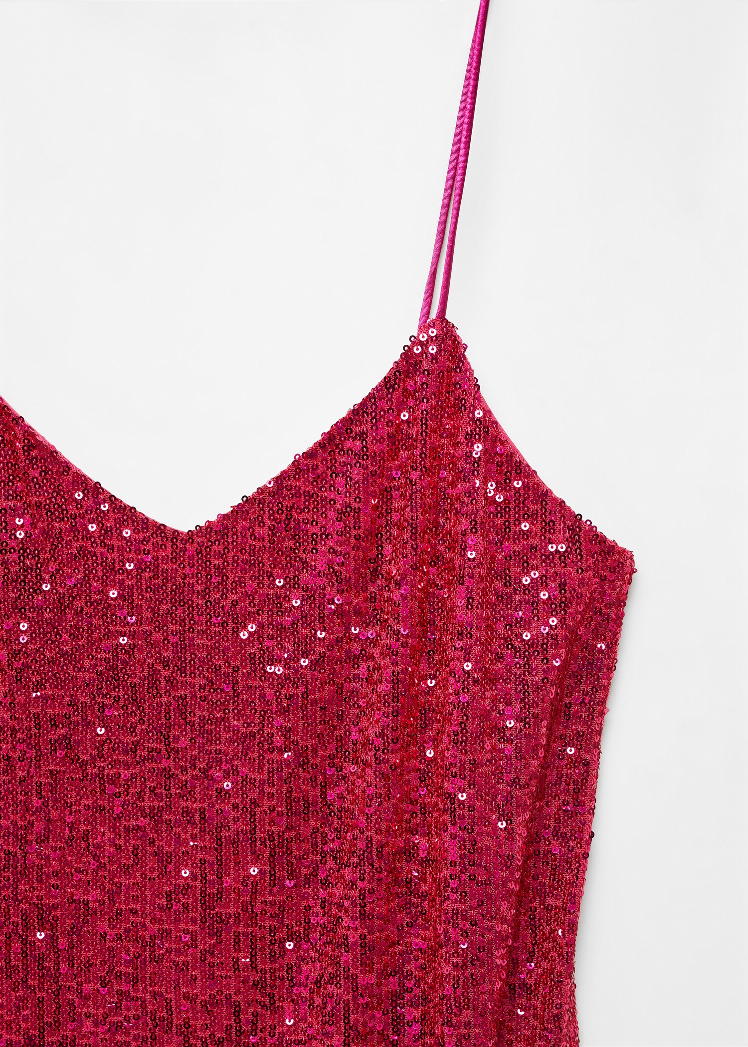 Sequin top with spaghetti strap  - Details of the article 8