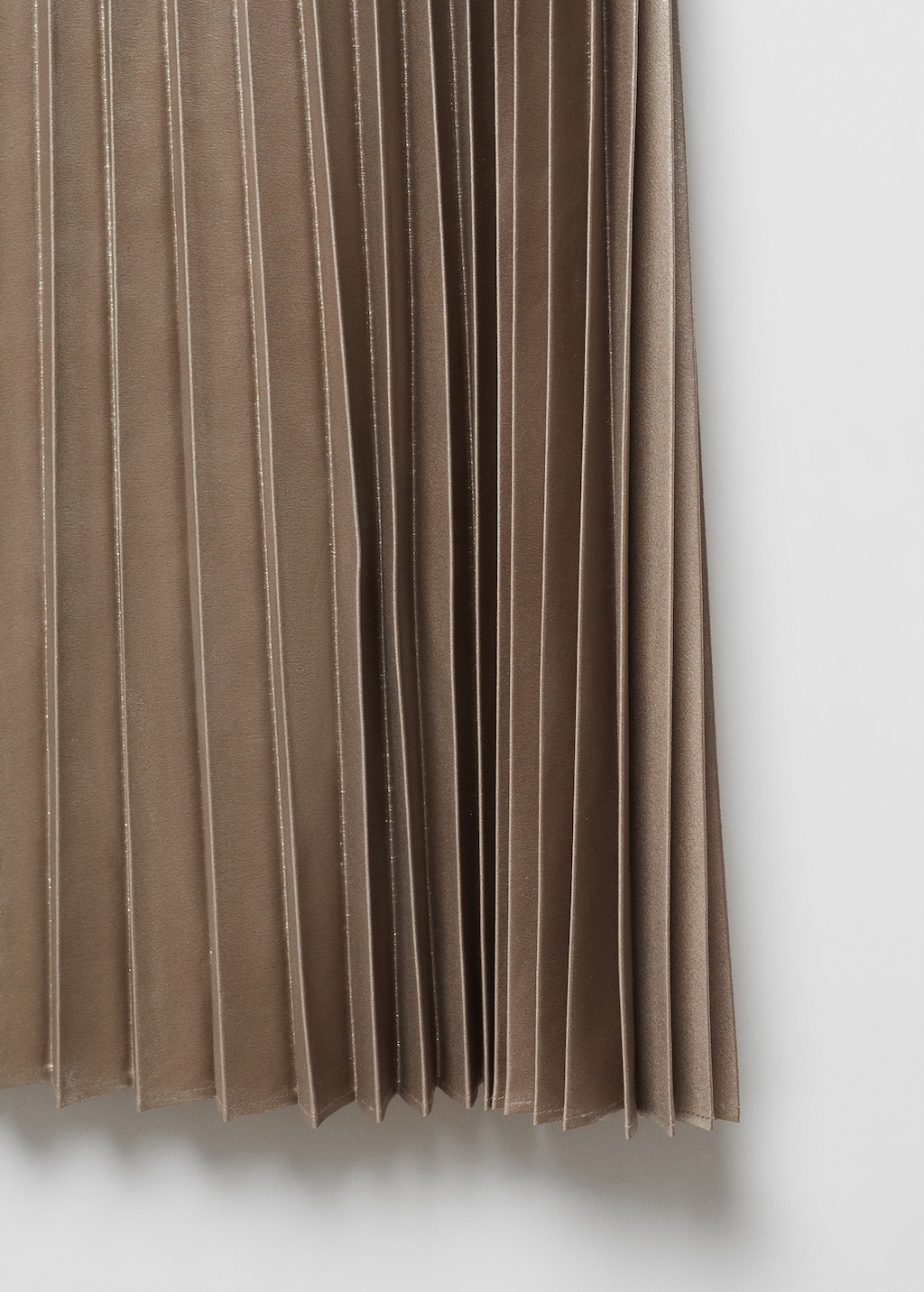 Metallic pleated skirt mango hot sale