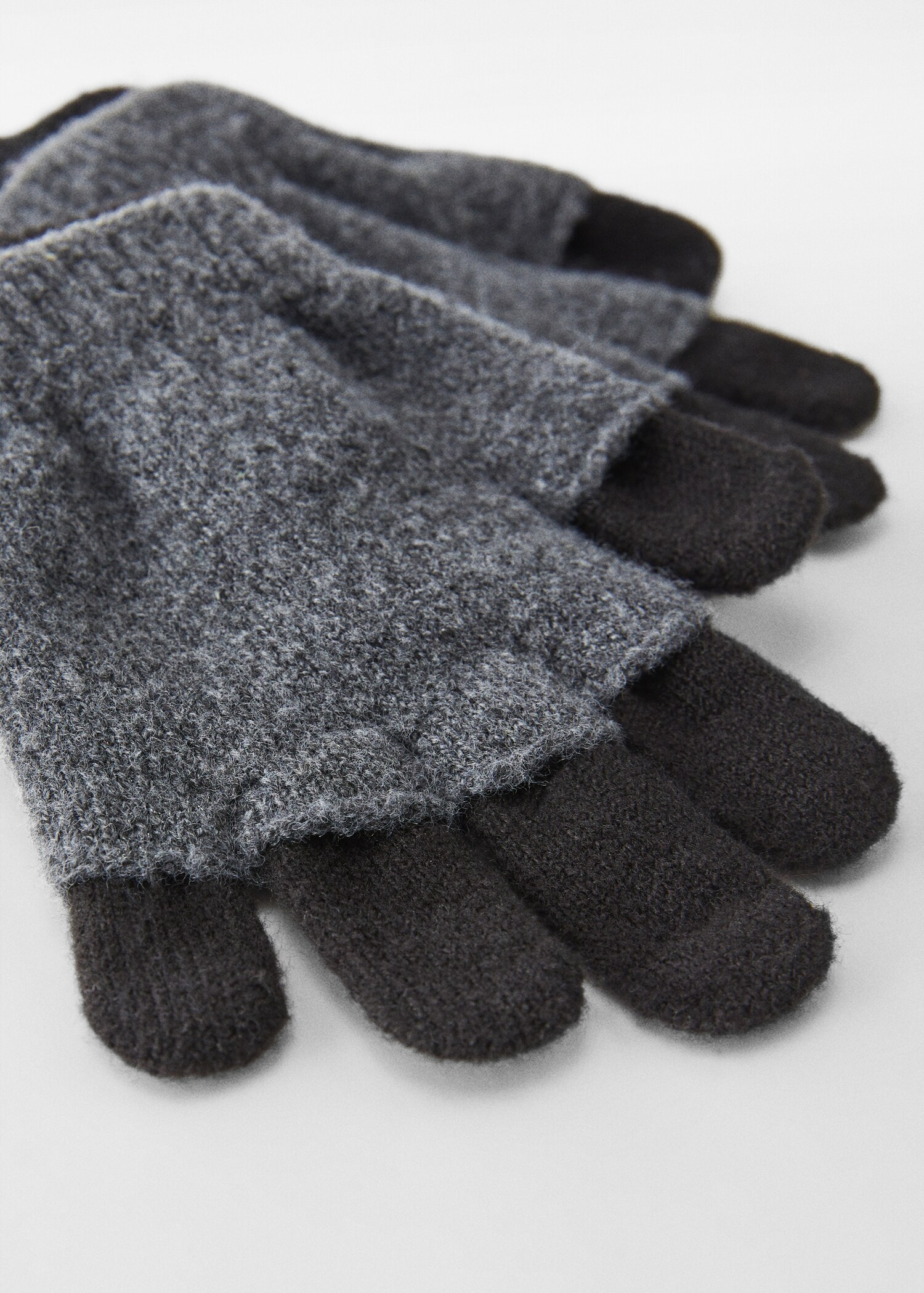 Guantes bicolor punto - Plano medio