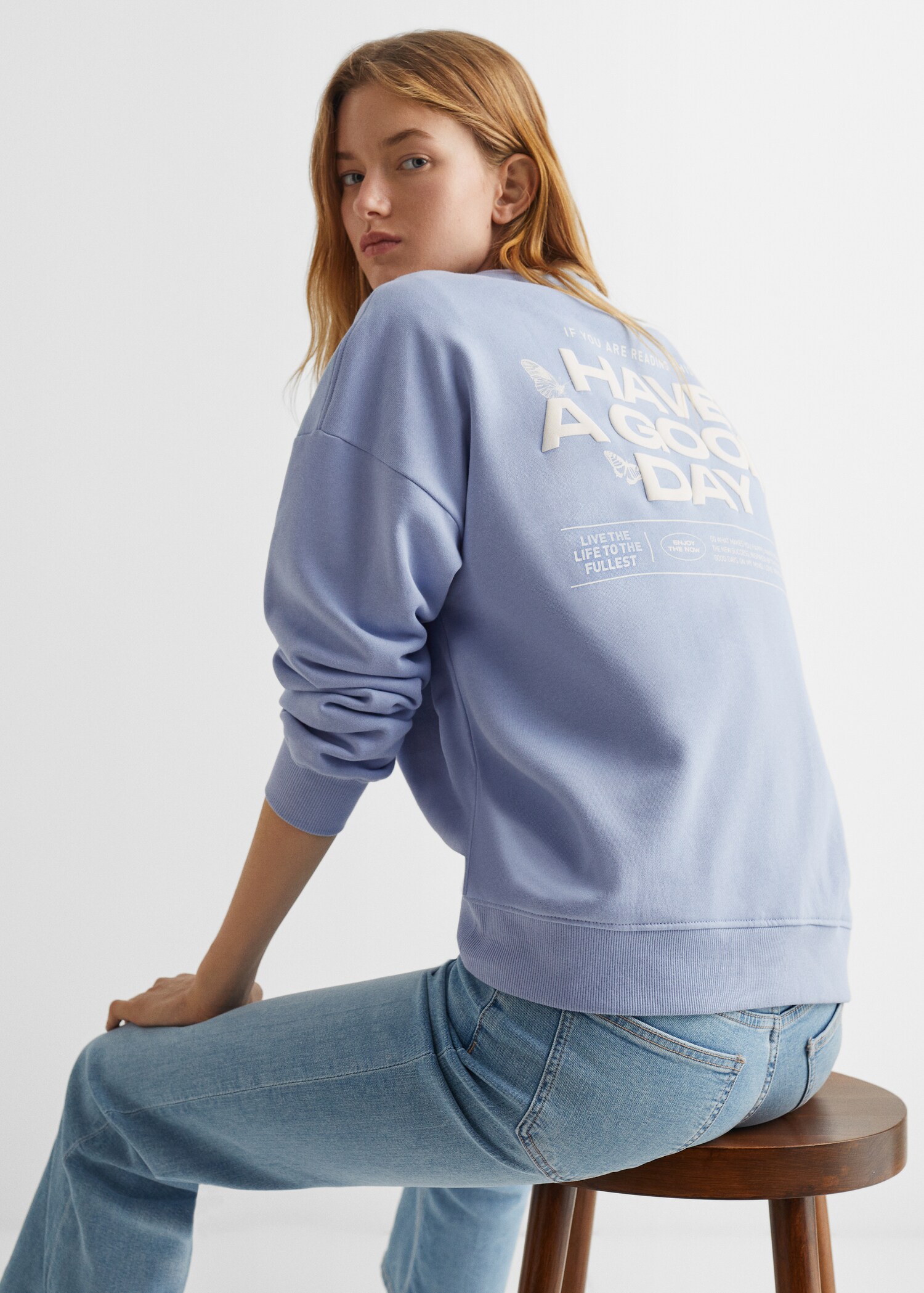 Sudadera mensaje estampado - Detalle del artículo 2