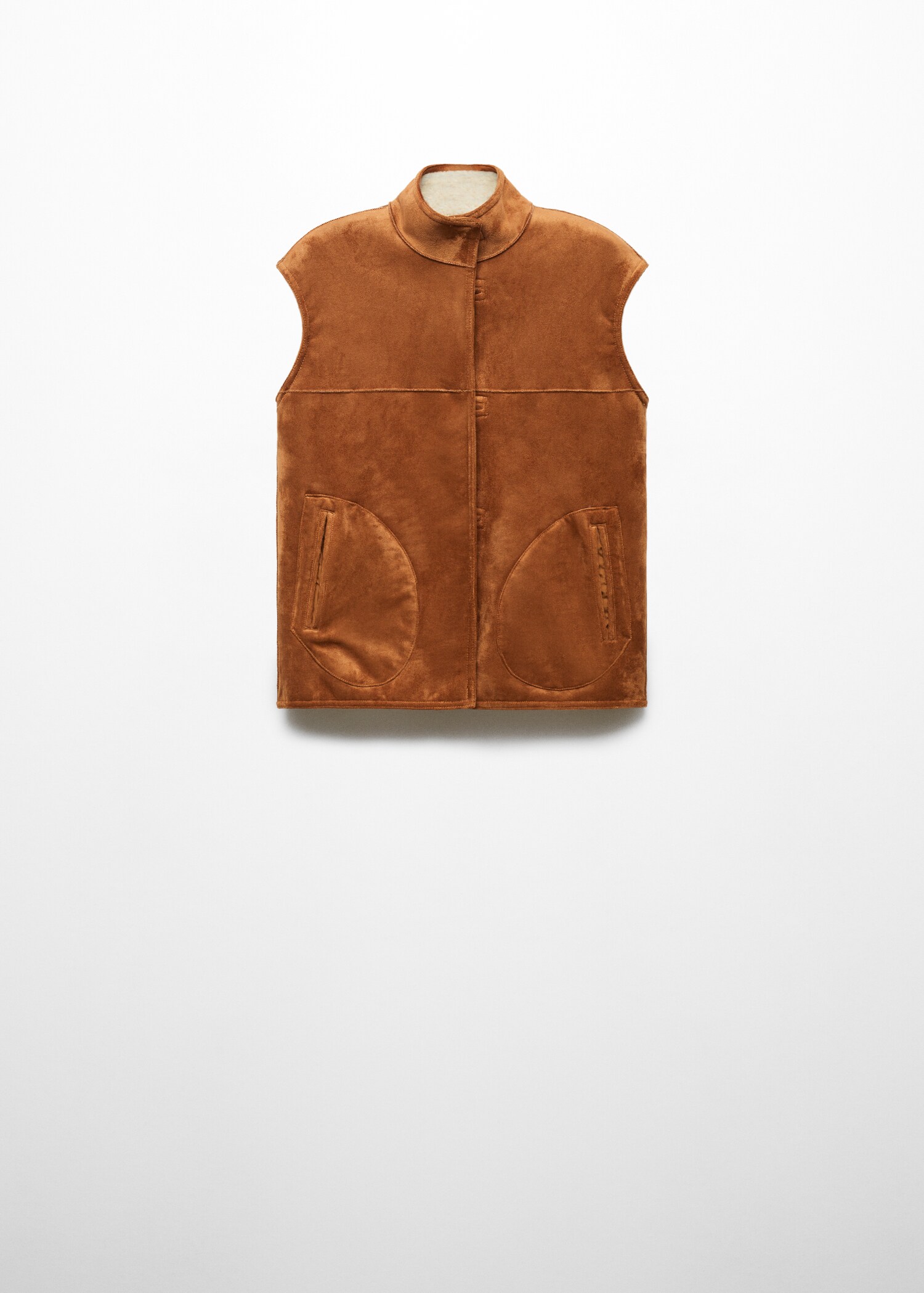 Reversible shearling vest - Details of the article 0