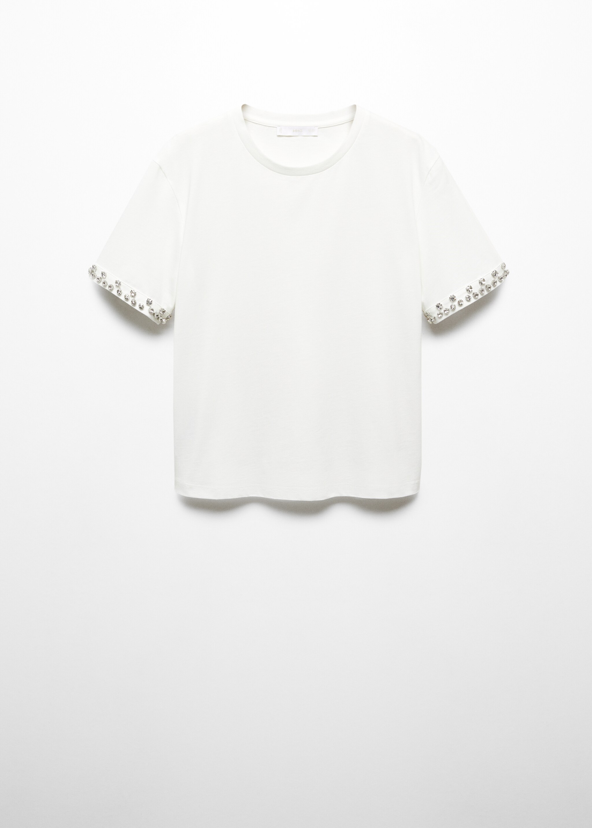 Crystal appliqué T-shirt - Articol fără model
