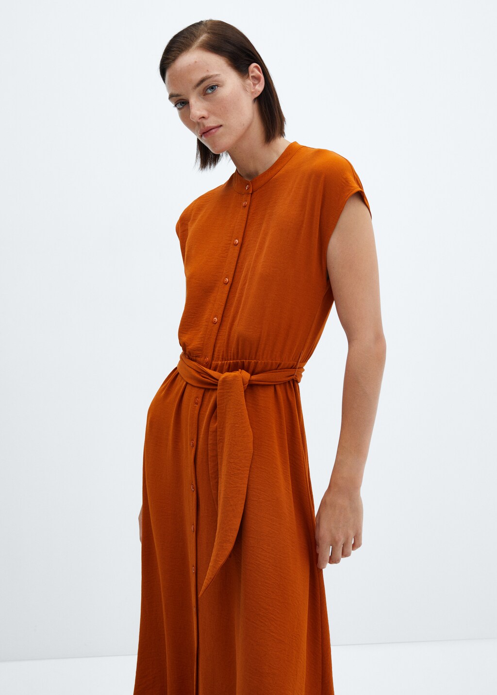 Midi overhemdjurk Dames MANGO Suriname