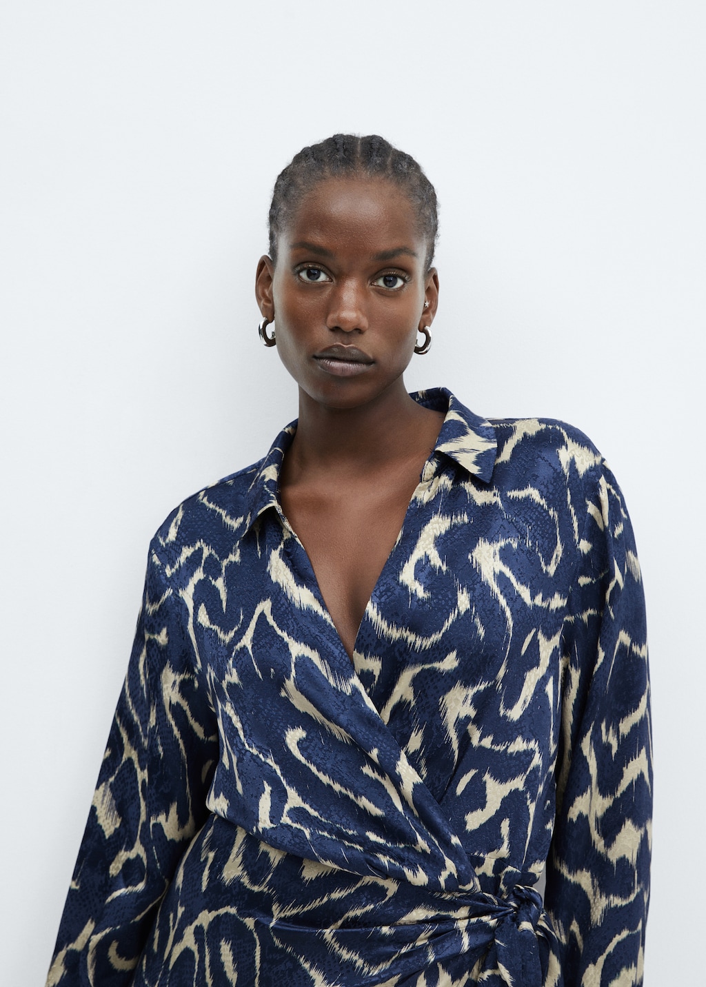 Mango chain print dress 2025