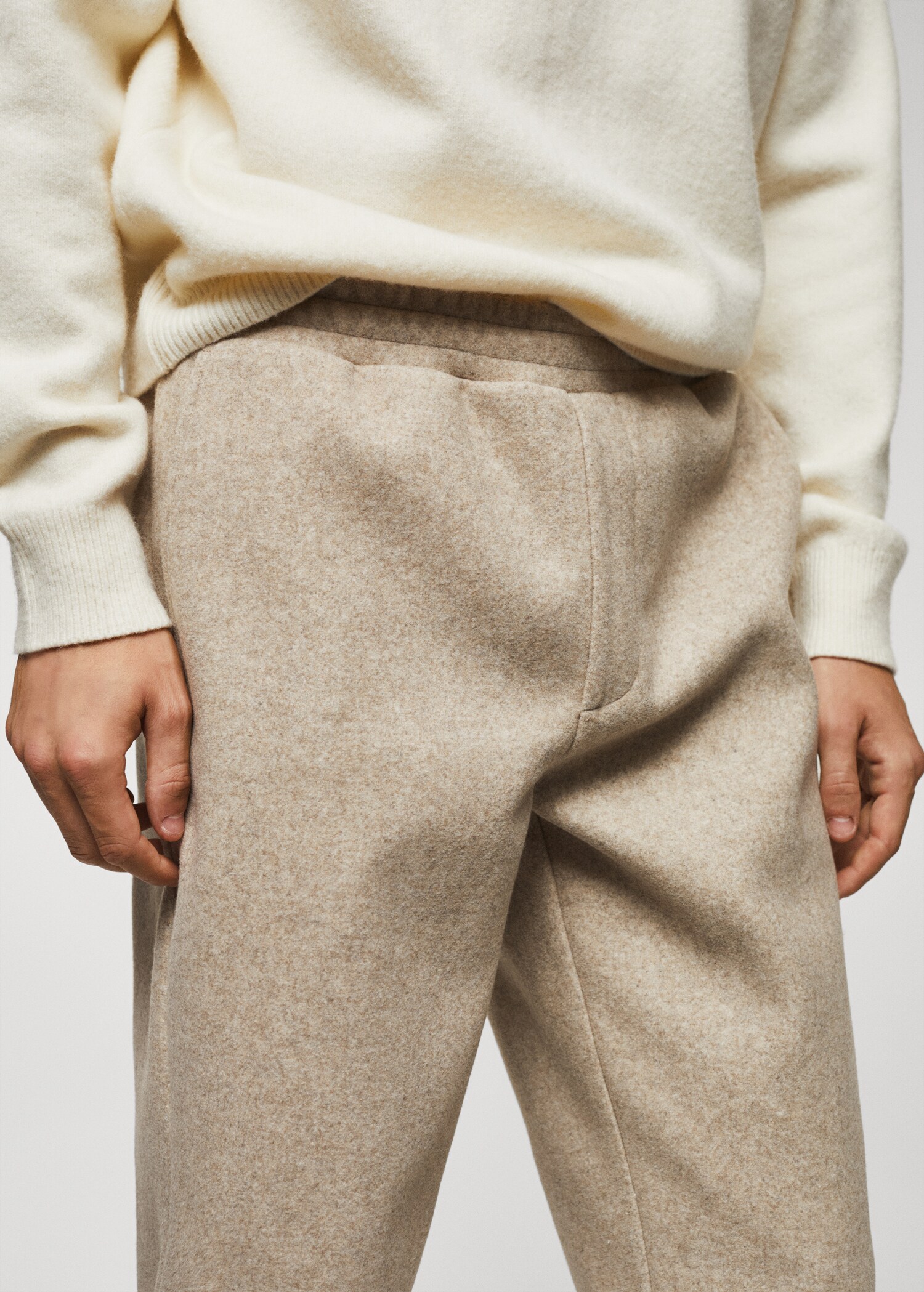 Flannel jogger pants - Details of the article 1