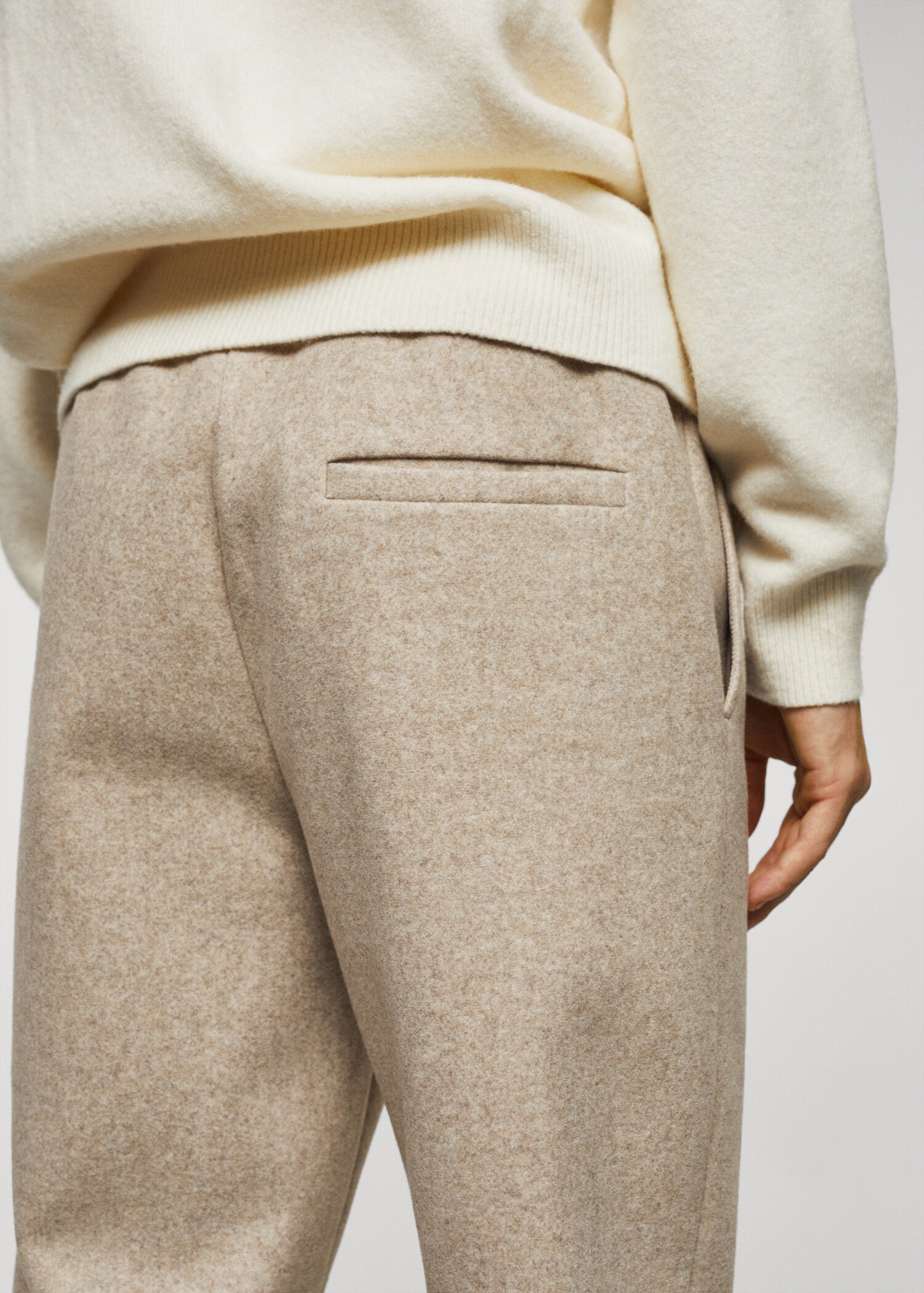 Flannel jogger pants - Details of the article 4