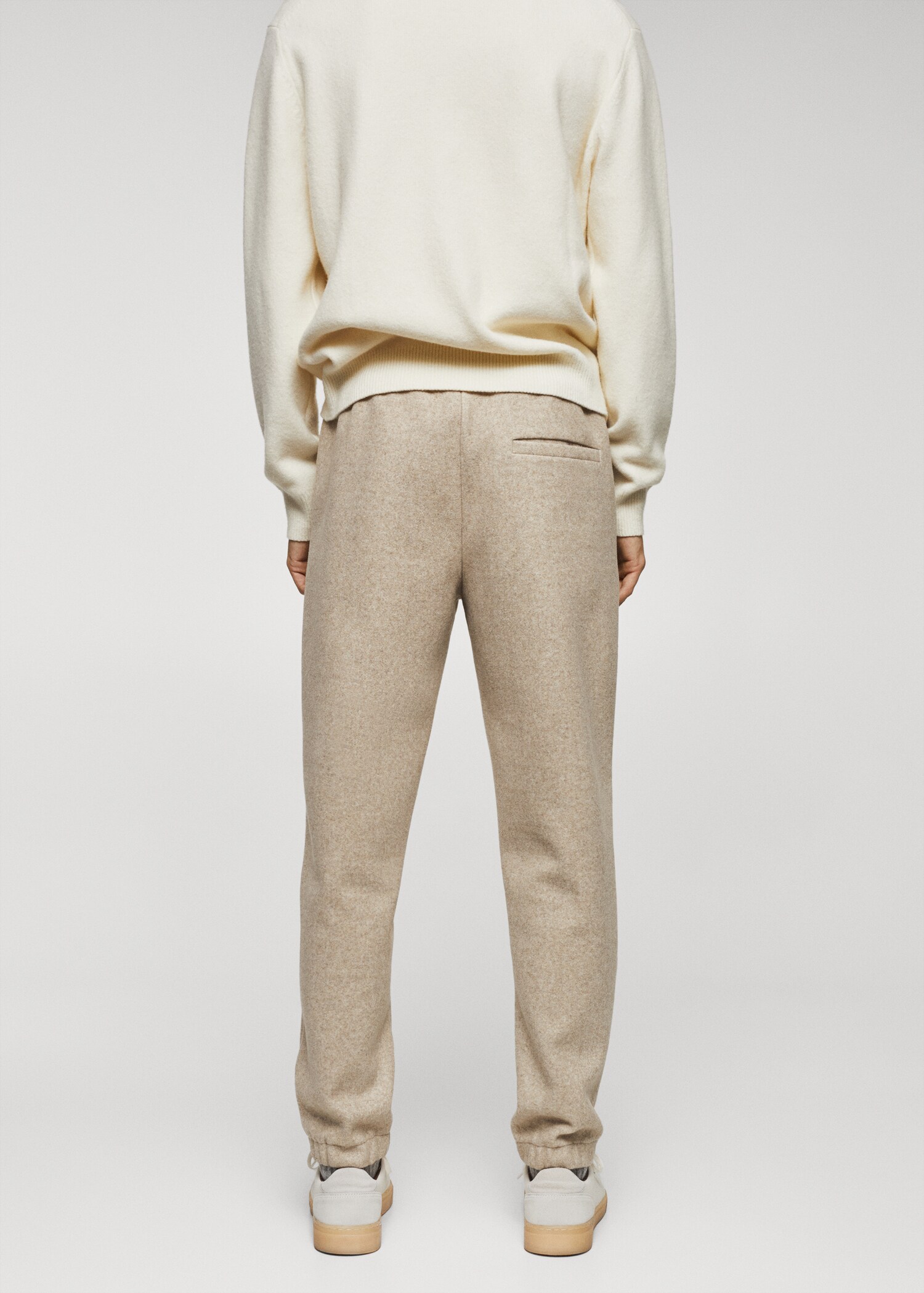 Flannel jogger pants - Reverse of the article